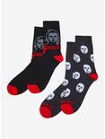 Halloween II Michael Myers Crew Socks 2 Pair, , alternate
