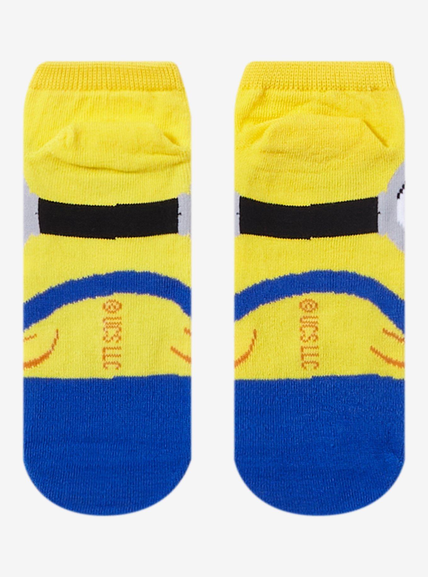 Despicable Me Minions Bob No-Show Socks, , alternate