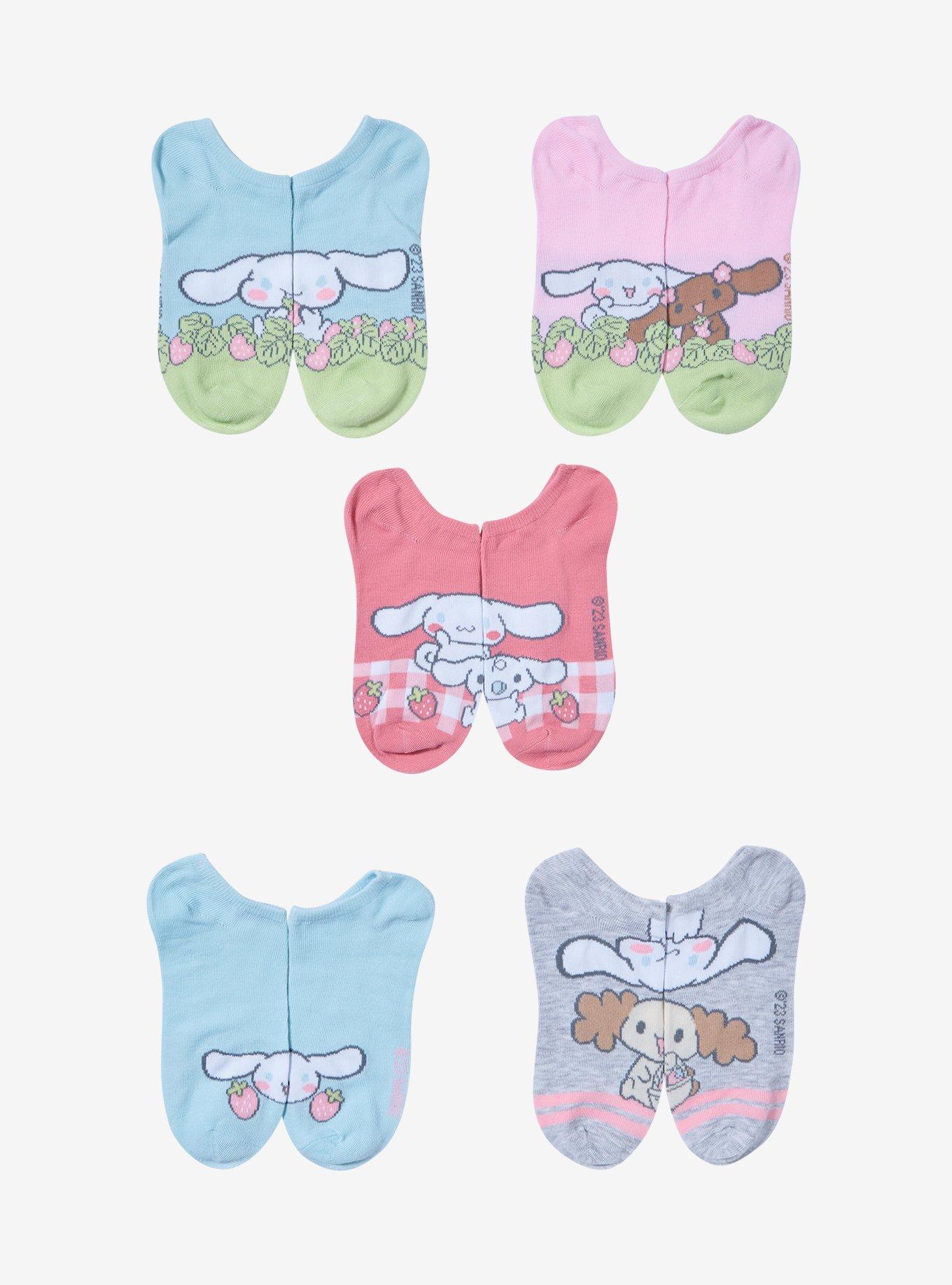 Cinnamoroll And Friends Strawberry No-Show Socks 5 Pair, , alternate