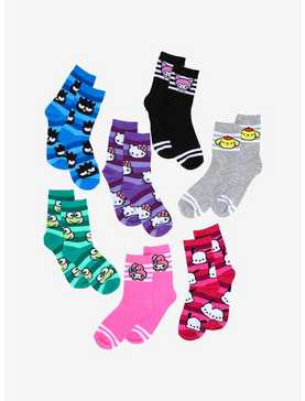 Hello Kitty And Friends Crew Sock Gift Set 7 Pair, , hi-res