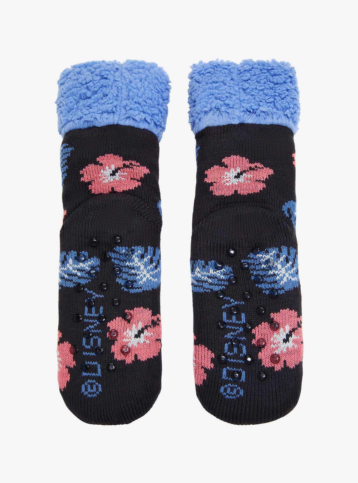Disney Lilo & Stitch Floral Cozy Socks, , hi-res