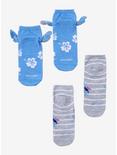 Disney Lilo & Stitch 3D Ears Stripe No-Show Socks 2 Pair, , alternate