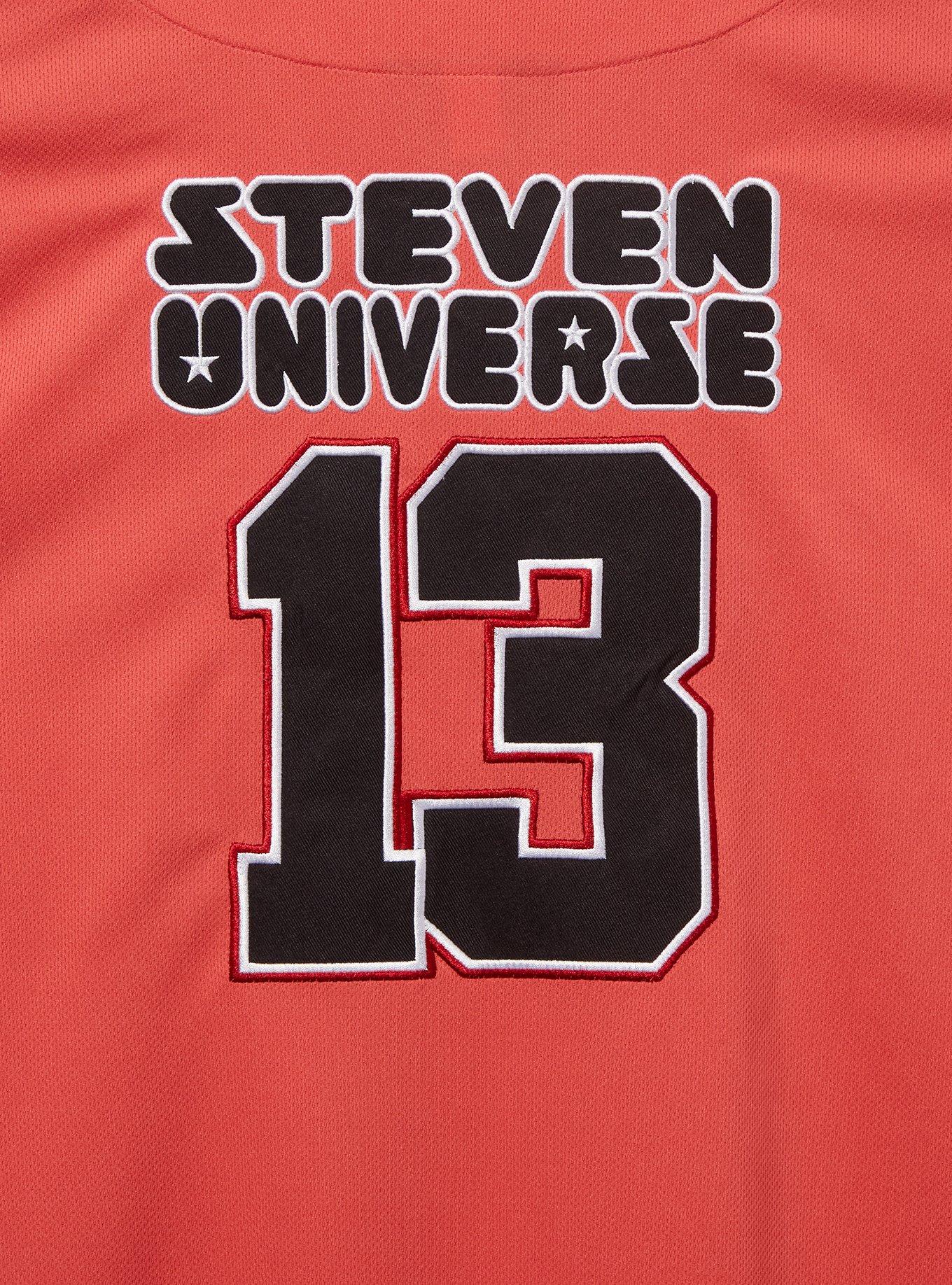 Steven Universe Crystal Gems Baseball Jersey — BoxLunch Exclusive, LIGHT RED, alternate