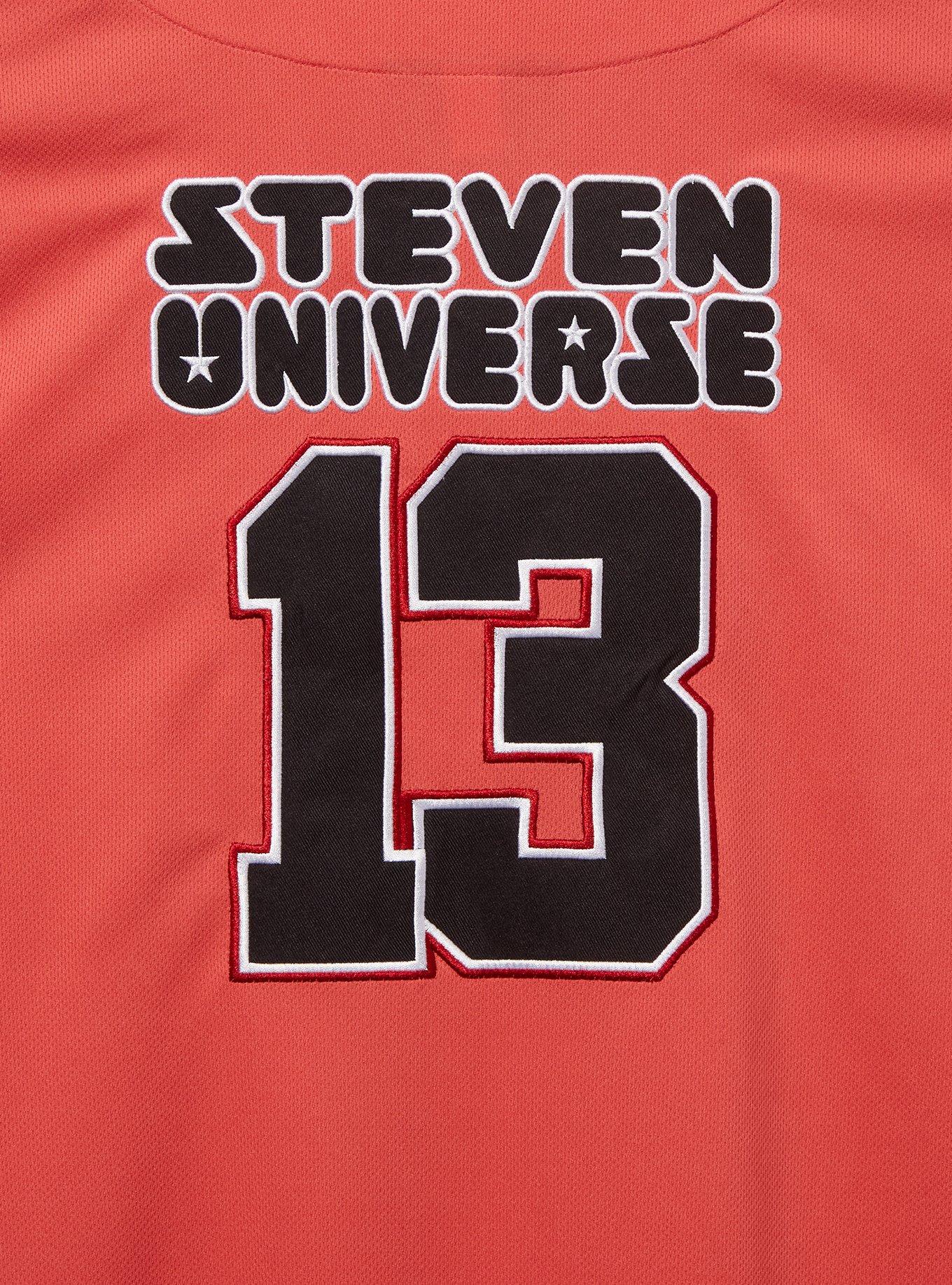 Steven Universe Crystal Gems Baseball Jersey &mdash; BoxLunch Exclusive, LIGHT RED, alternate