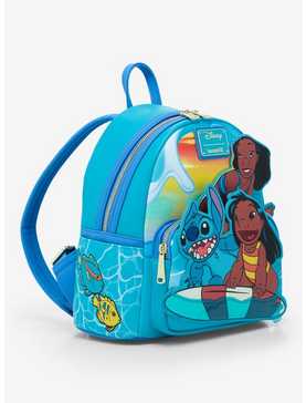 Loungefly Disney Lilo & Stitch Group Surfing Mini Backpack - BoxLunch Exclusive, , hi-res