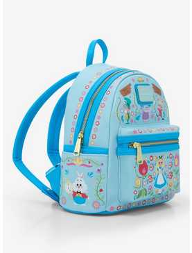 Loungefly Disney Alice in Wonderland Floral Folk Art Mini Backpack - BoxLunch Exclusive, , hi-res