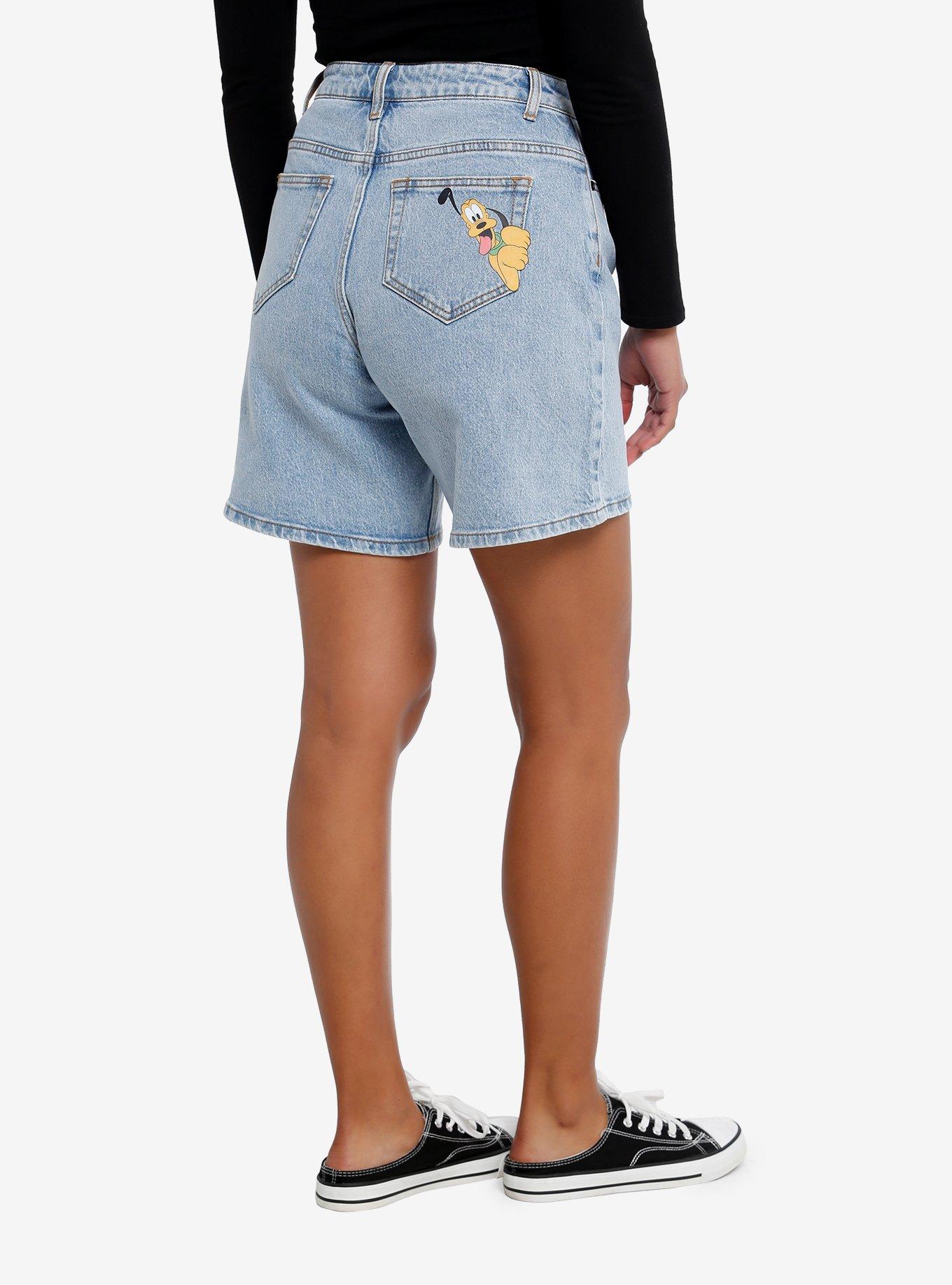 Disney Mickey Mouse Bermuda Jean Shorts, , hi-res