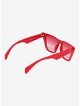 Red Pointed Square Sunglasses, , alternate
