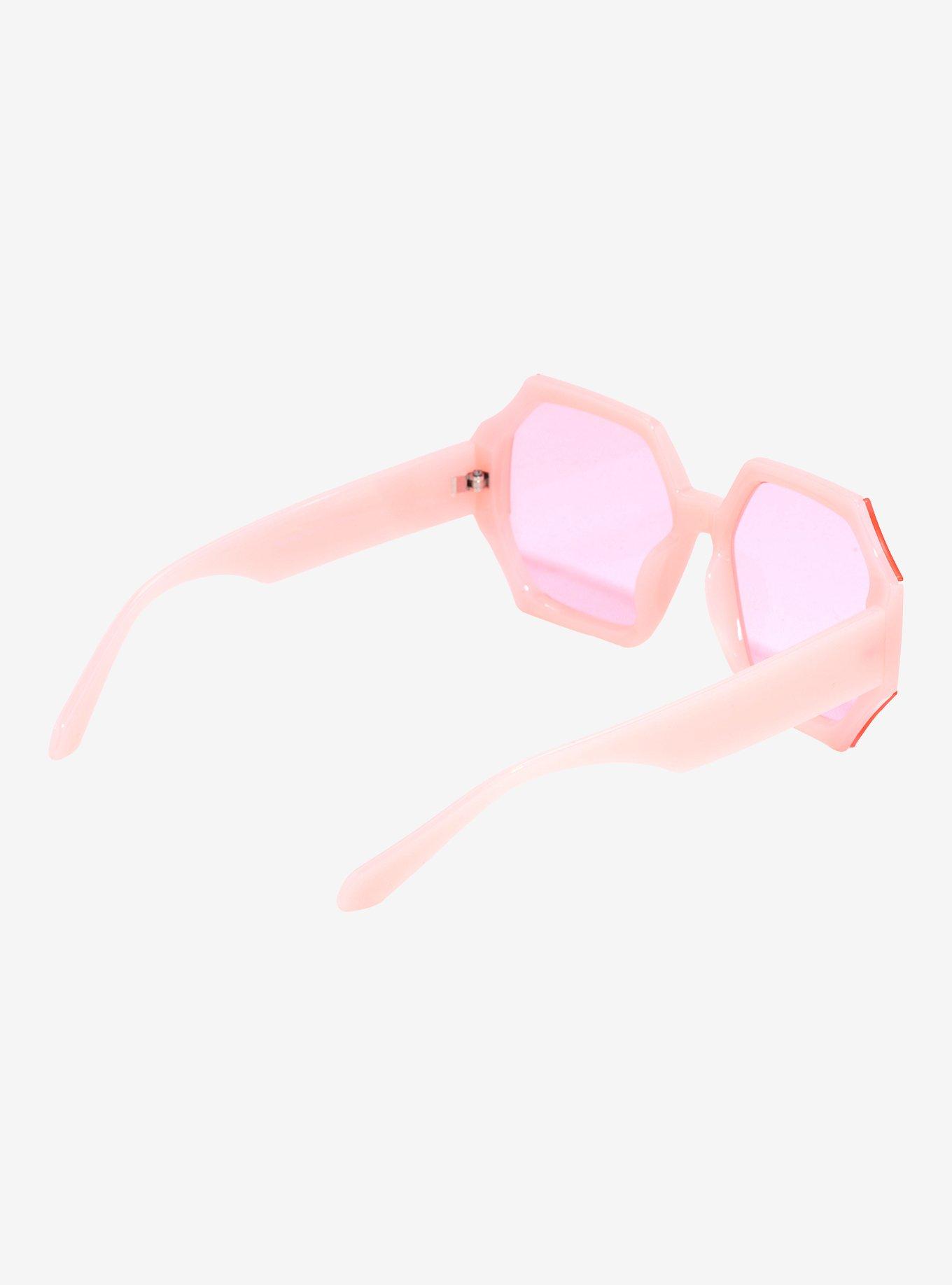 Pink Octagon Sunglasses, , alternate