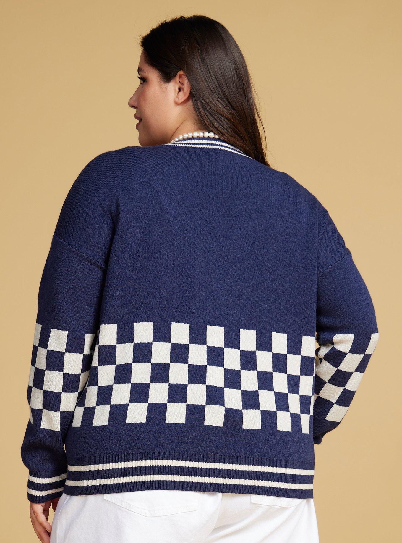 Her Universe Disney Donald Duck Ice Cream Women's Plus Size Cardigan &mdash; BoxLunch Exclusive, NAVY, alternate