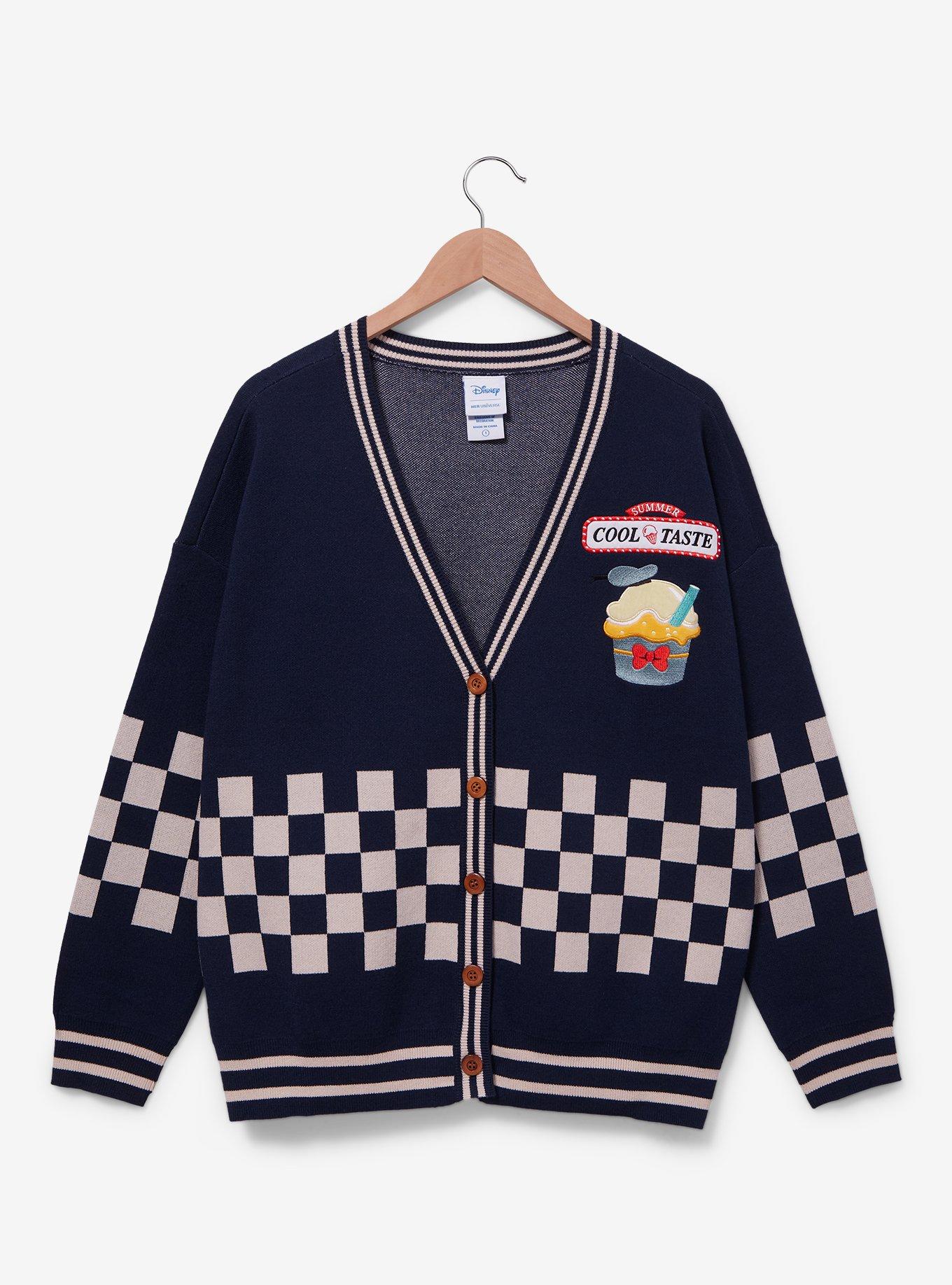 Her Universe Disney Donald Duck Ice Cream Women's Plus Size Cardigan &mdash; BoxLunch Exclusive, NAVY, alternate