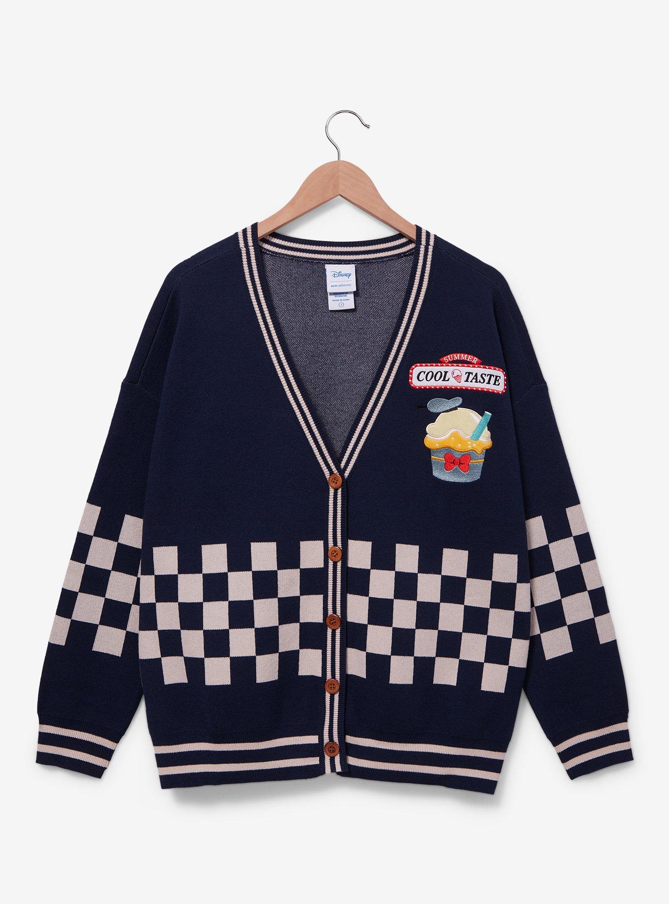 Her Universe Disney Donald Duck Ice Cream Women's Plus Size Cardigan — BoxLunch Exclusive, NAVY, alternate