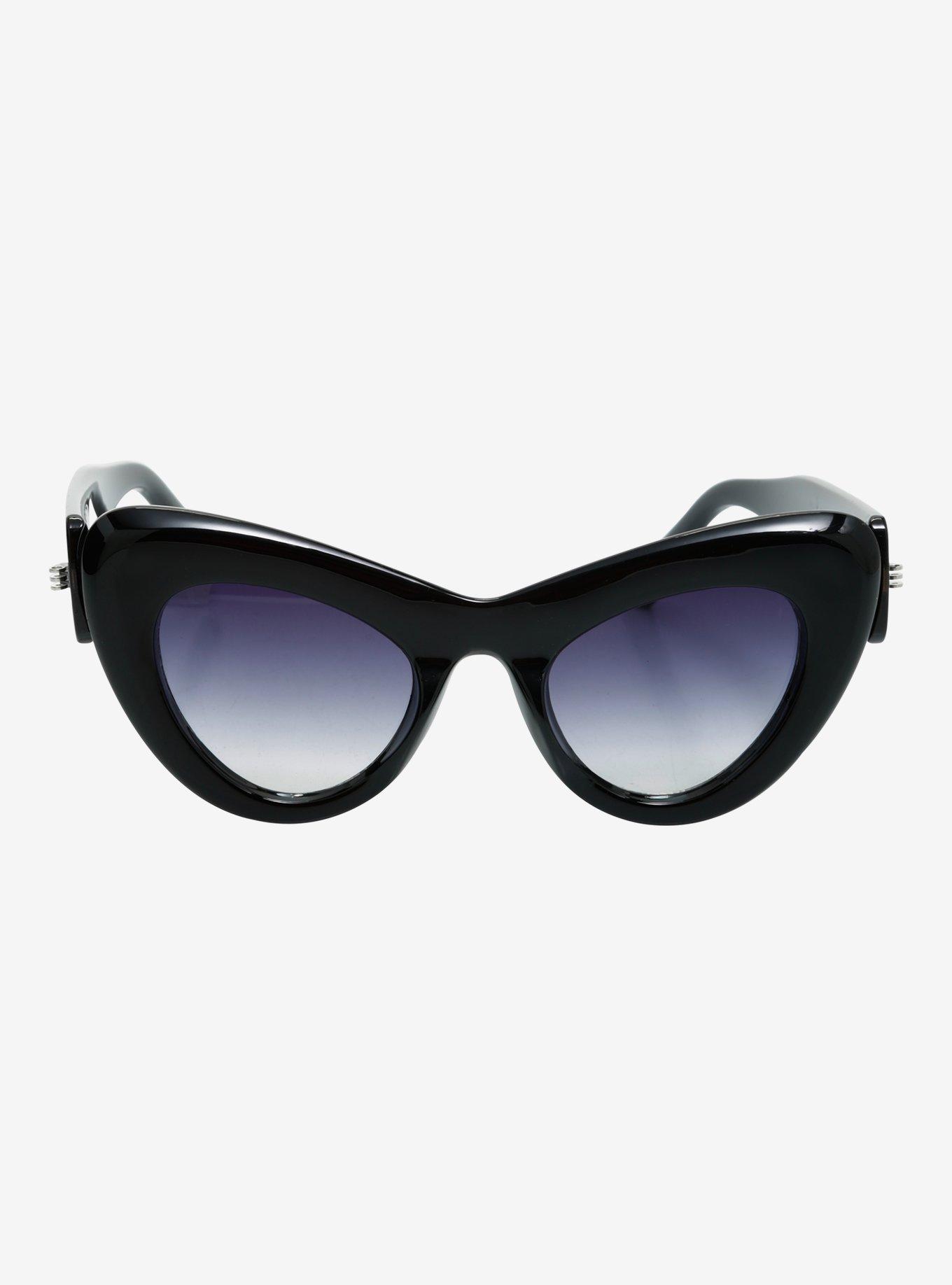 Black Cat Eye Sunglasses, , alternate
