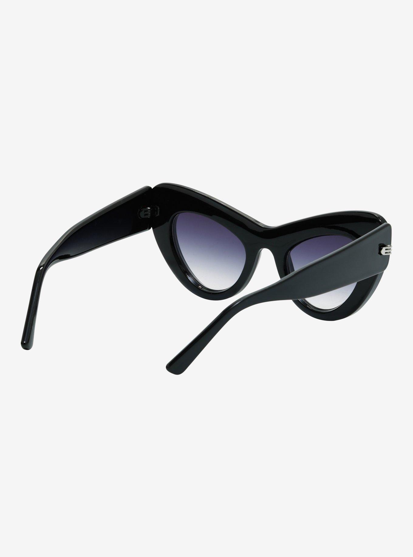 Black Cat Eye Sunglasses, , alternate