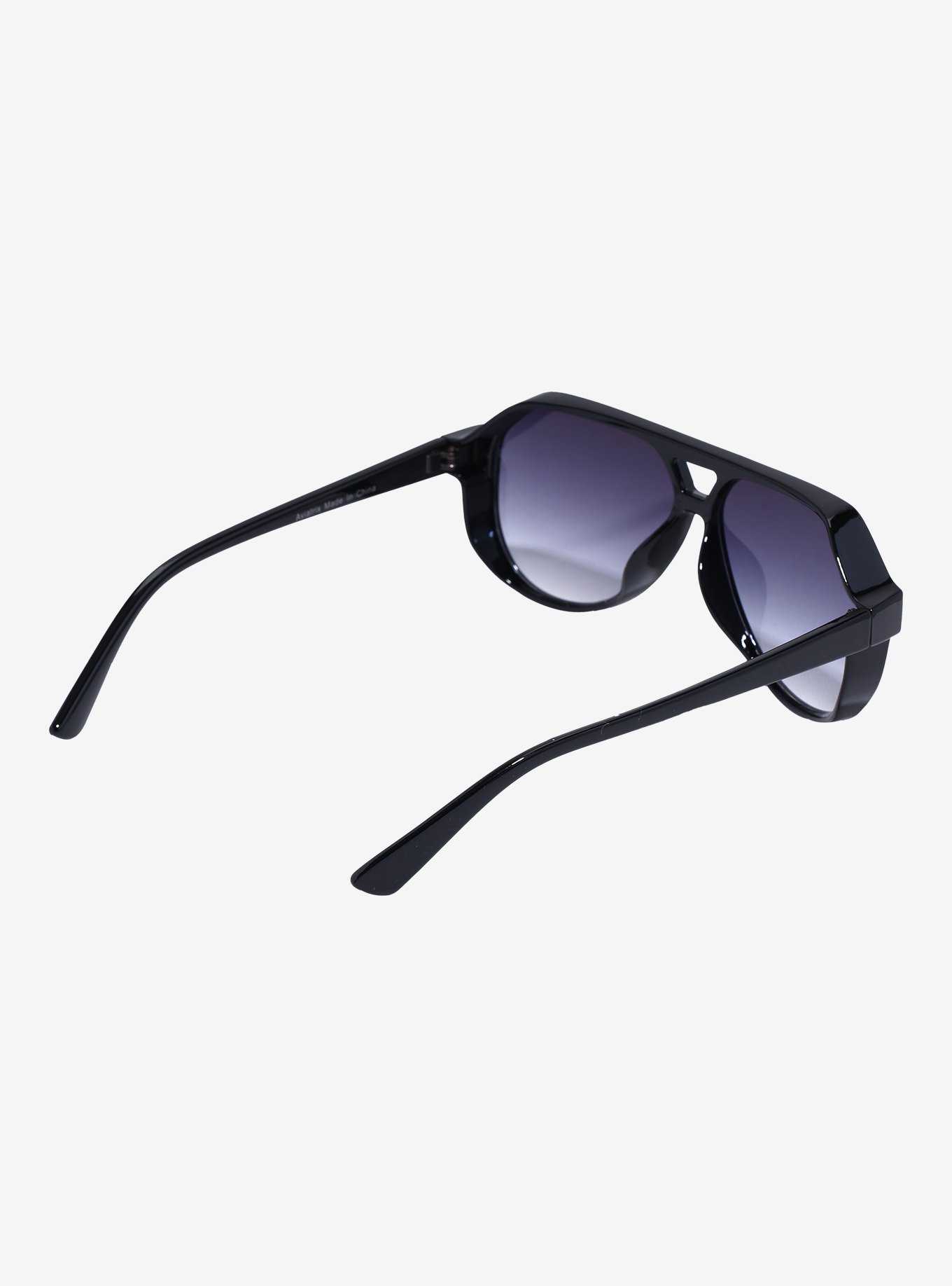 Black Mirror Lens Aviator Sunglasses, , hi-res