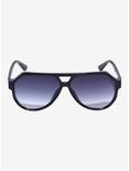 Black Mirror Lens Aviator Sunglasses, , alternate