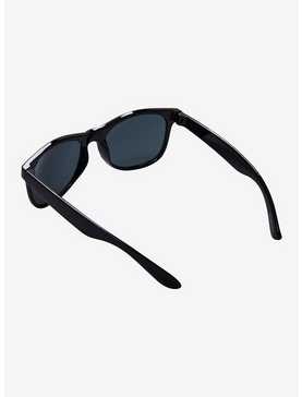 Black Shiny Square Sunglasses, , hi-res