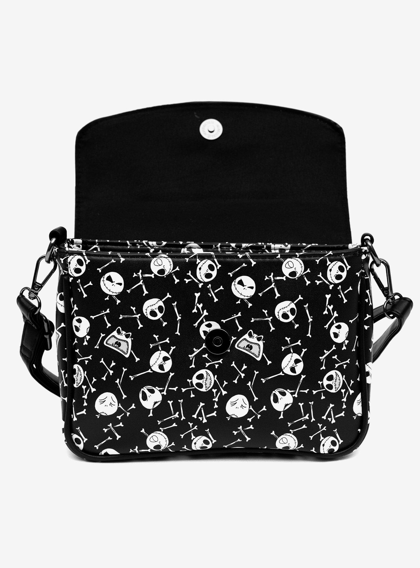 Disney Nightmare Before Christmas Jack Faces and Bones Crossbody Bag, , alternate