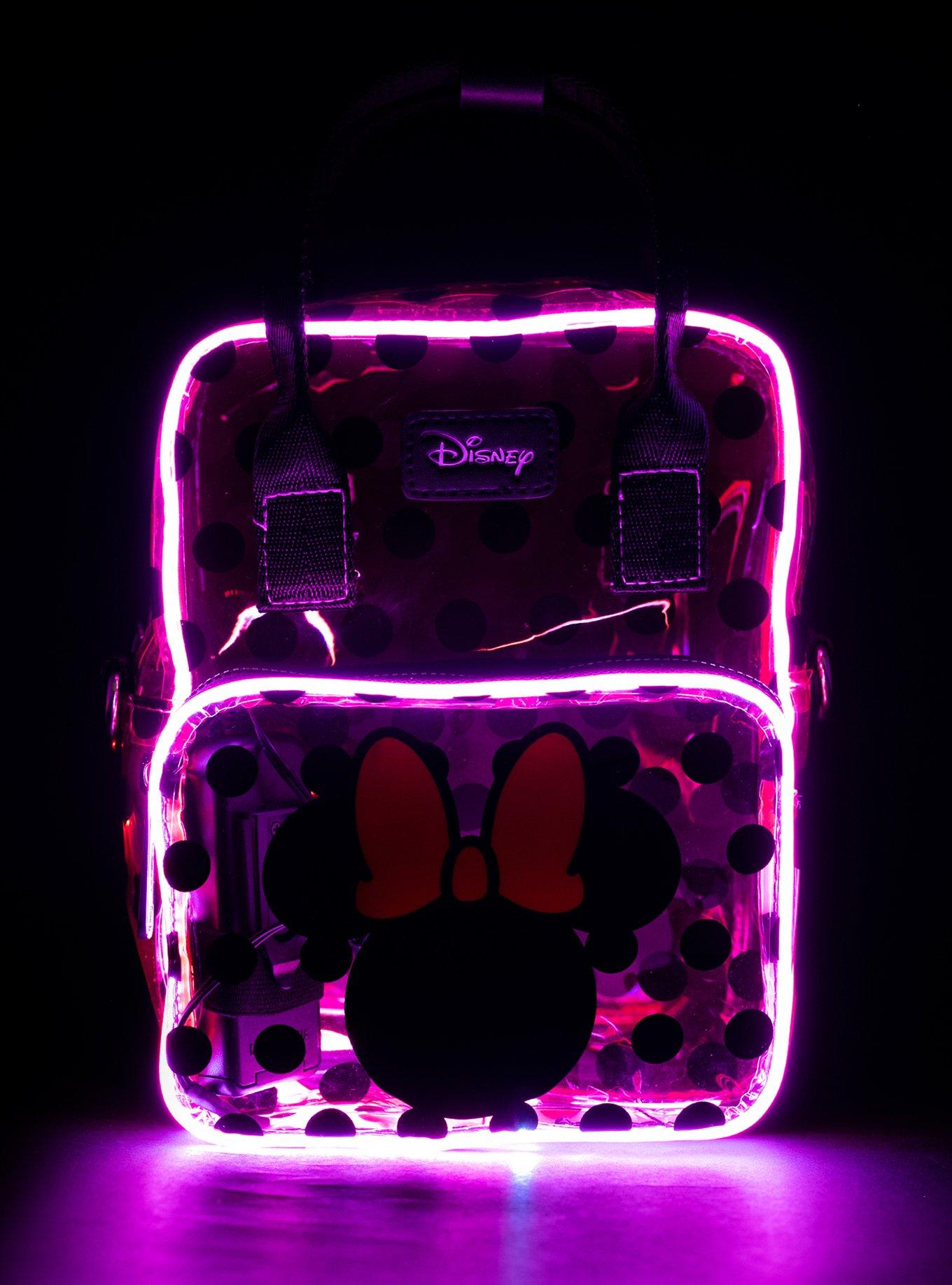 Disney Minnie Mouse Light Up Transparent Crossbody Bag, , alternate