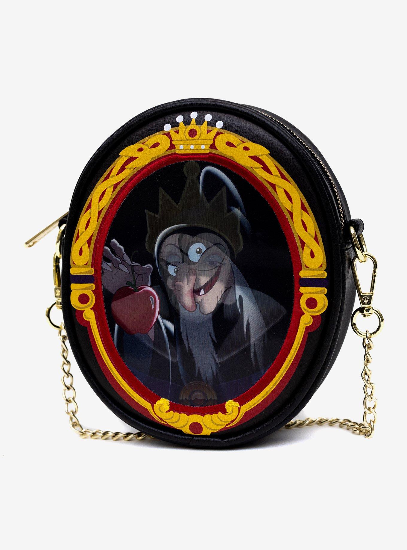 Disney Snow White Old Hag and Evil Queen Villains Crossbody Bag, , alternate