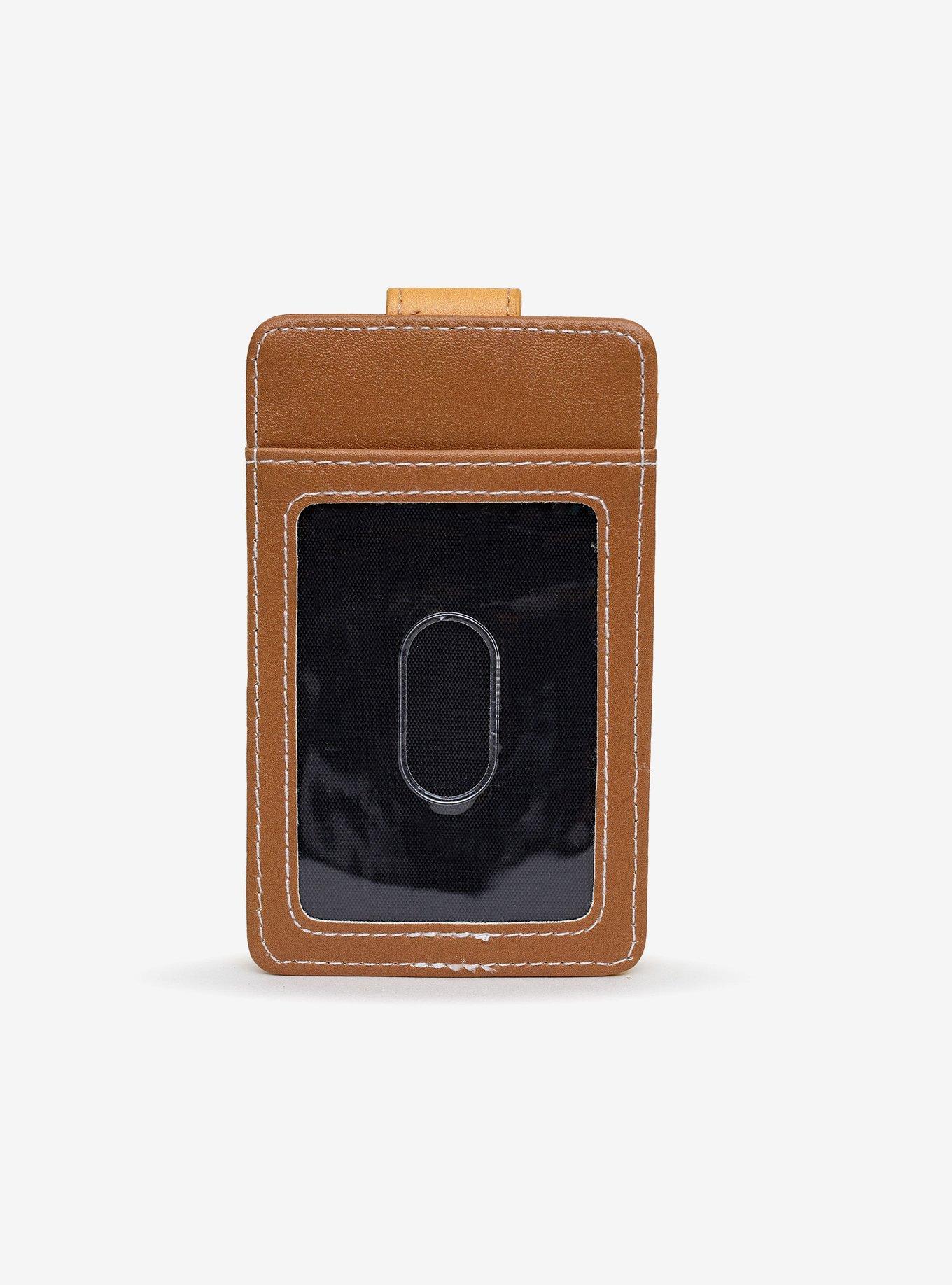 Football Brown Leather Slim Academy Card Holder By Yoshi