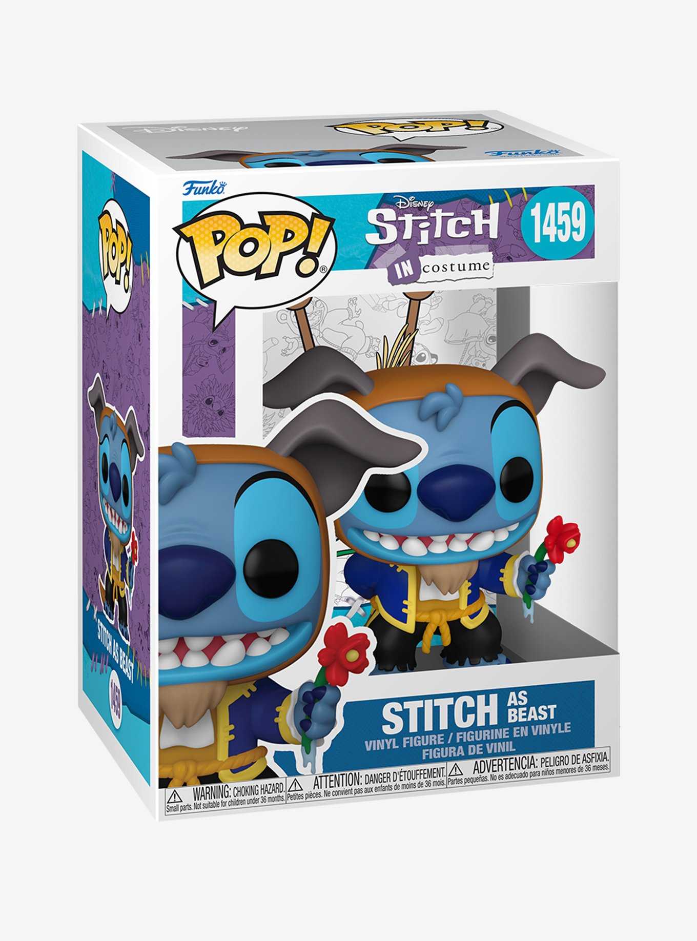 Funko Disney Stitch In Costume Pop! Stitch As Beast Vinyl Figure, , hi-res