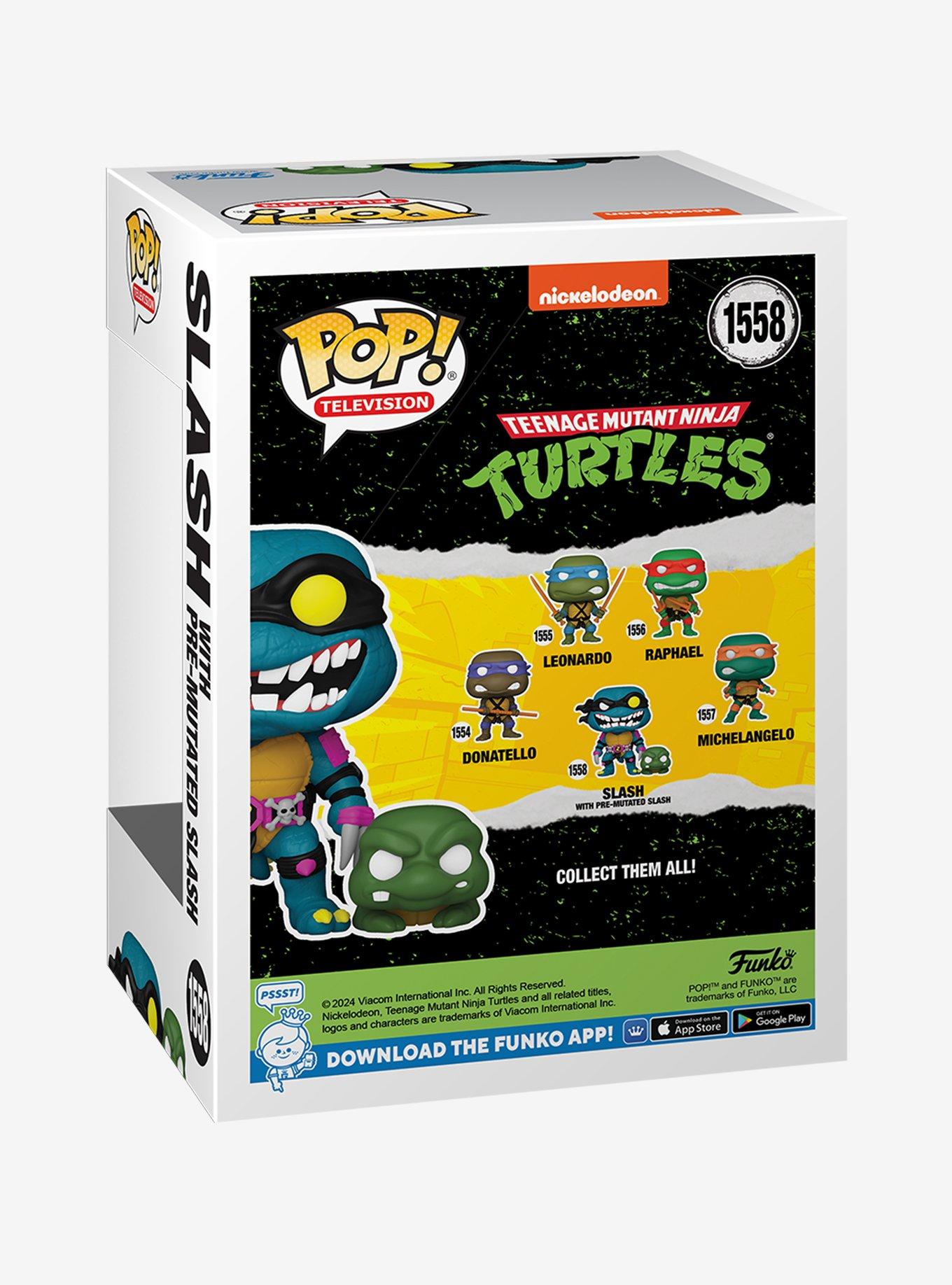 Funko Teenage Mutant Ninja Turtles Pop! Television Slash (With Pre-Mutated Slash) Vinyl Figures, , alternate