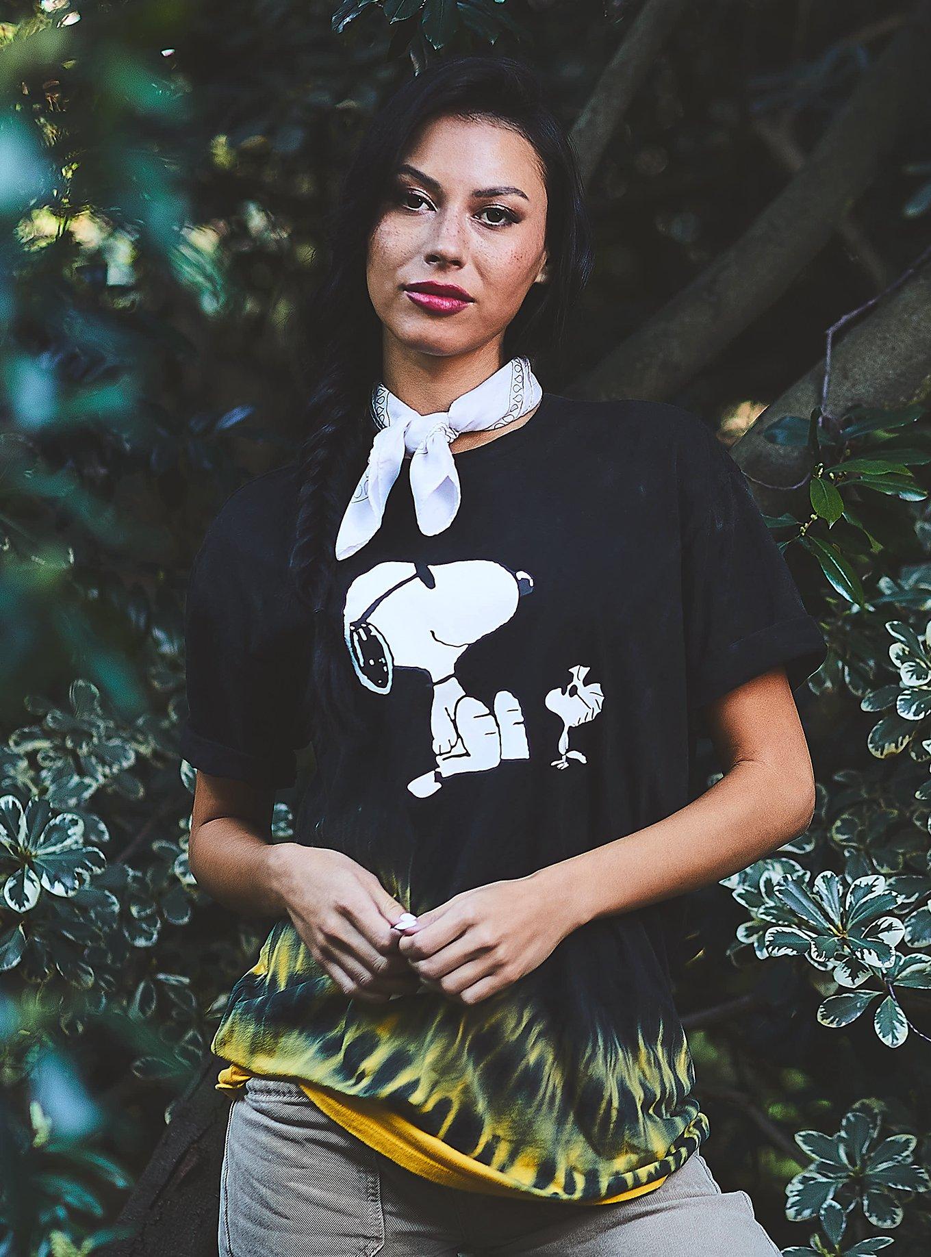 Peanuts Snoopy and Woodstock Sunglasses Tie-Dye T-Shirt — BoxLunch Exclusive, MULTI, alternate