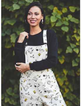 Peanuts Snoopy and Woodstock Allover Print Women's Overalls — BoxLunch Exclusive, , hi-res