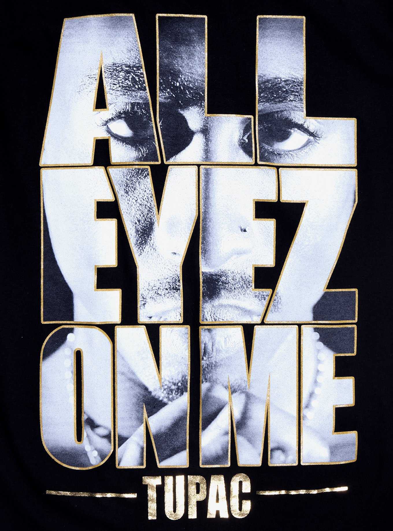 Tupac All Eyez On Me Foil Print T-Shirt, , hi-res