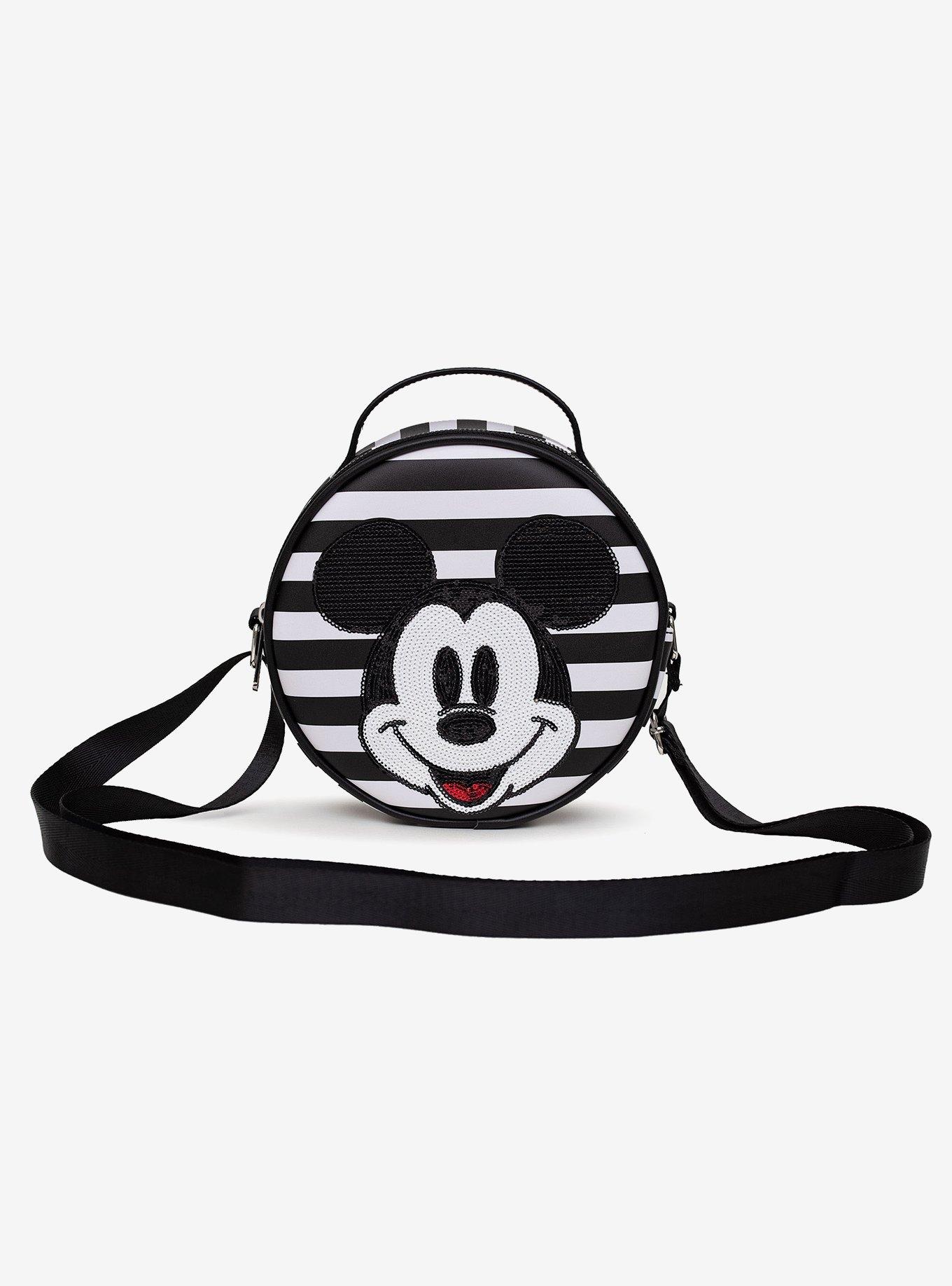 Disney Mickey Mouse Smiling Sequin Crossbody Bag