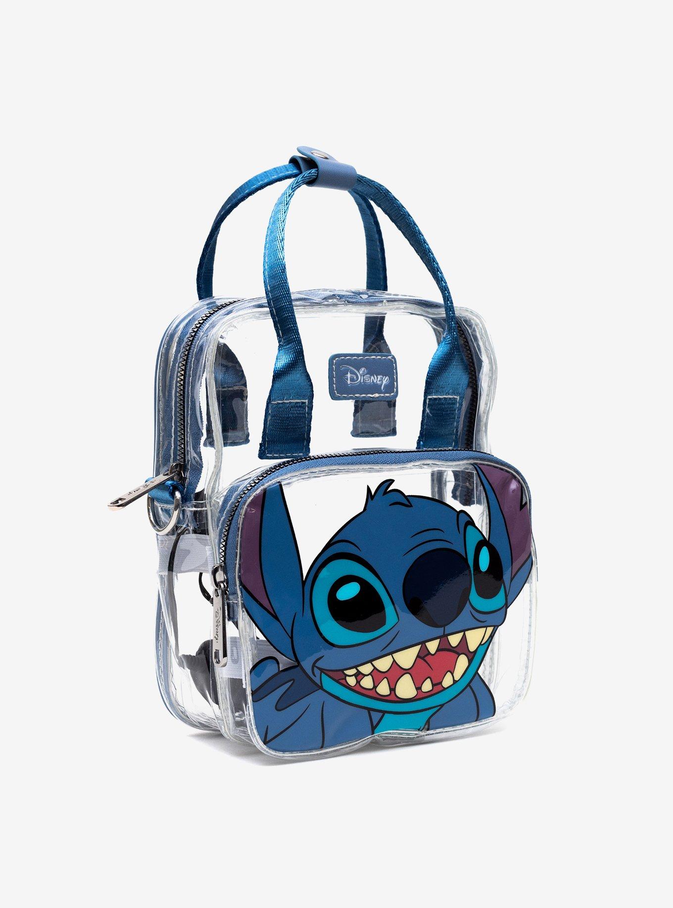 Disney Lilo & Stitch Light Up Smiling Expression Transparent Crossbody Bag, , hi-res