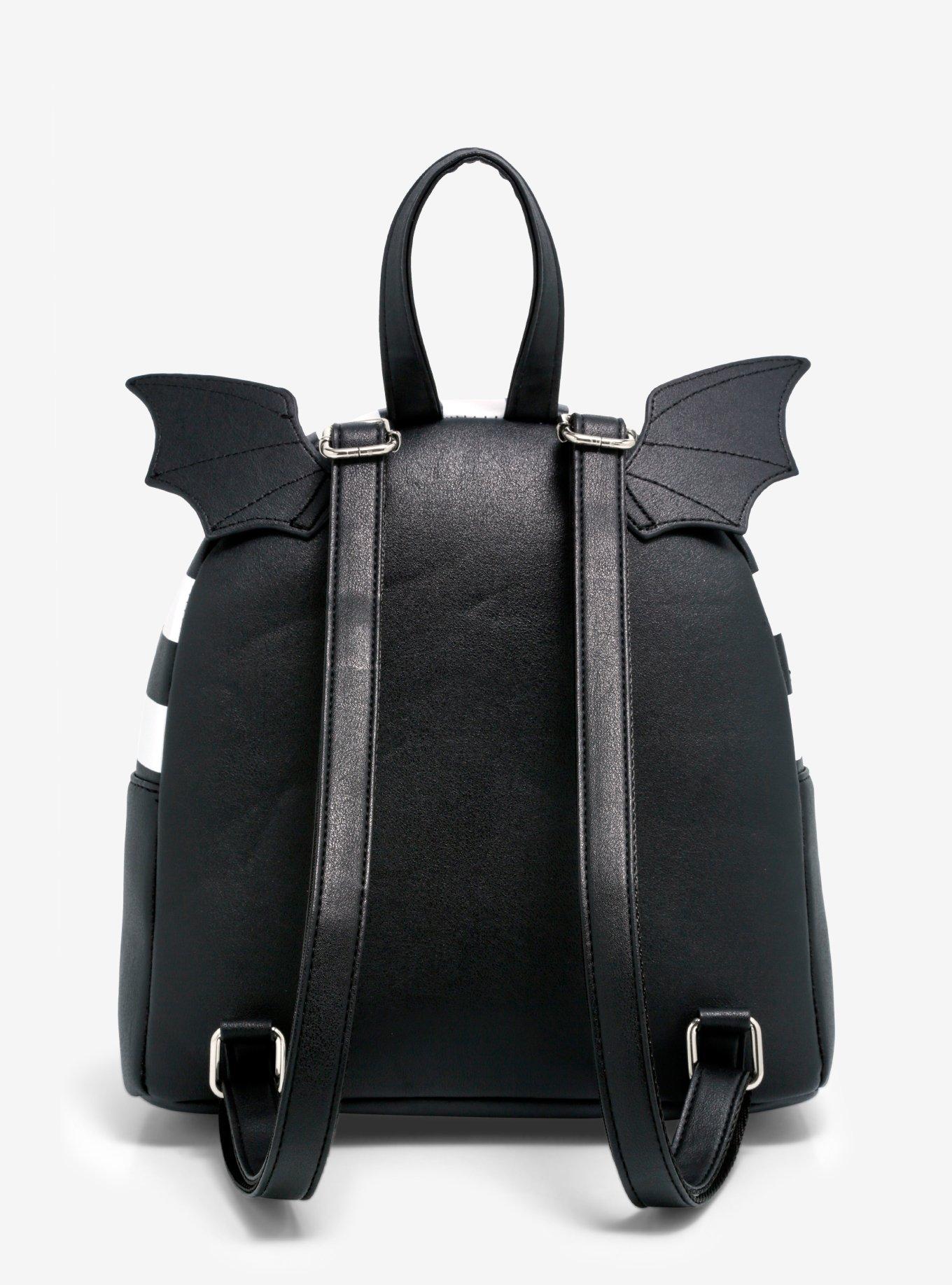 Beetlejuice Recently Deceased Handbook Bat Wing Mini Backpack, , alternate