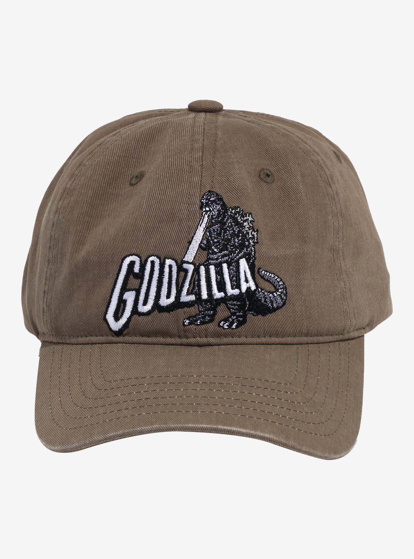 Godzilla Embroidered Wash Dad Cap, , alternate
