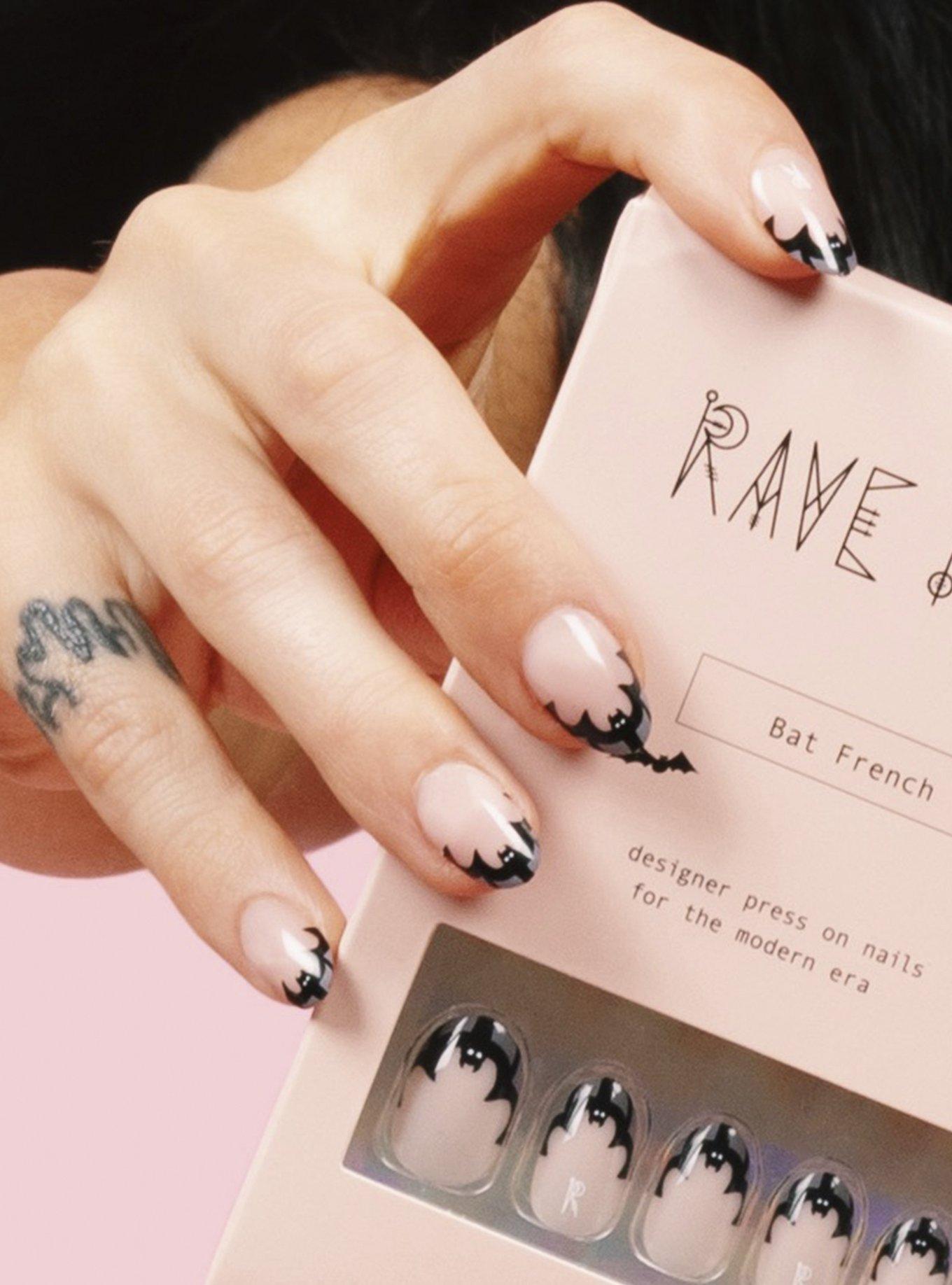Rave Nailz Bat French Nailz, , hi-res
