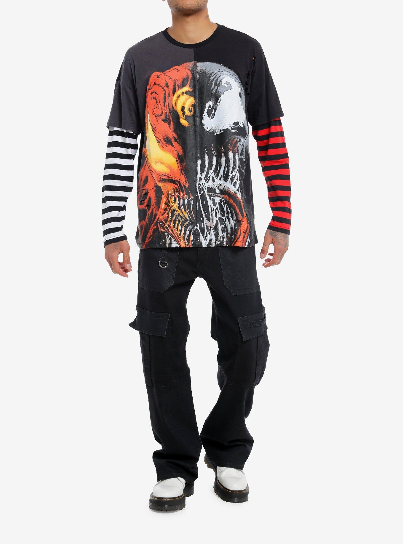 Our Universe Marvel Venom & Carnage Split Twofer Long-Sleeve T-Shirt, , hi-res