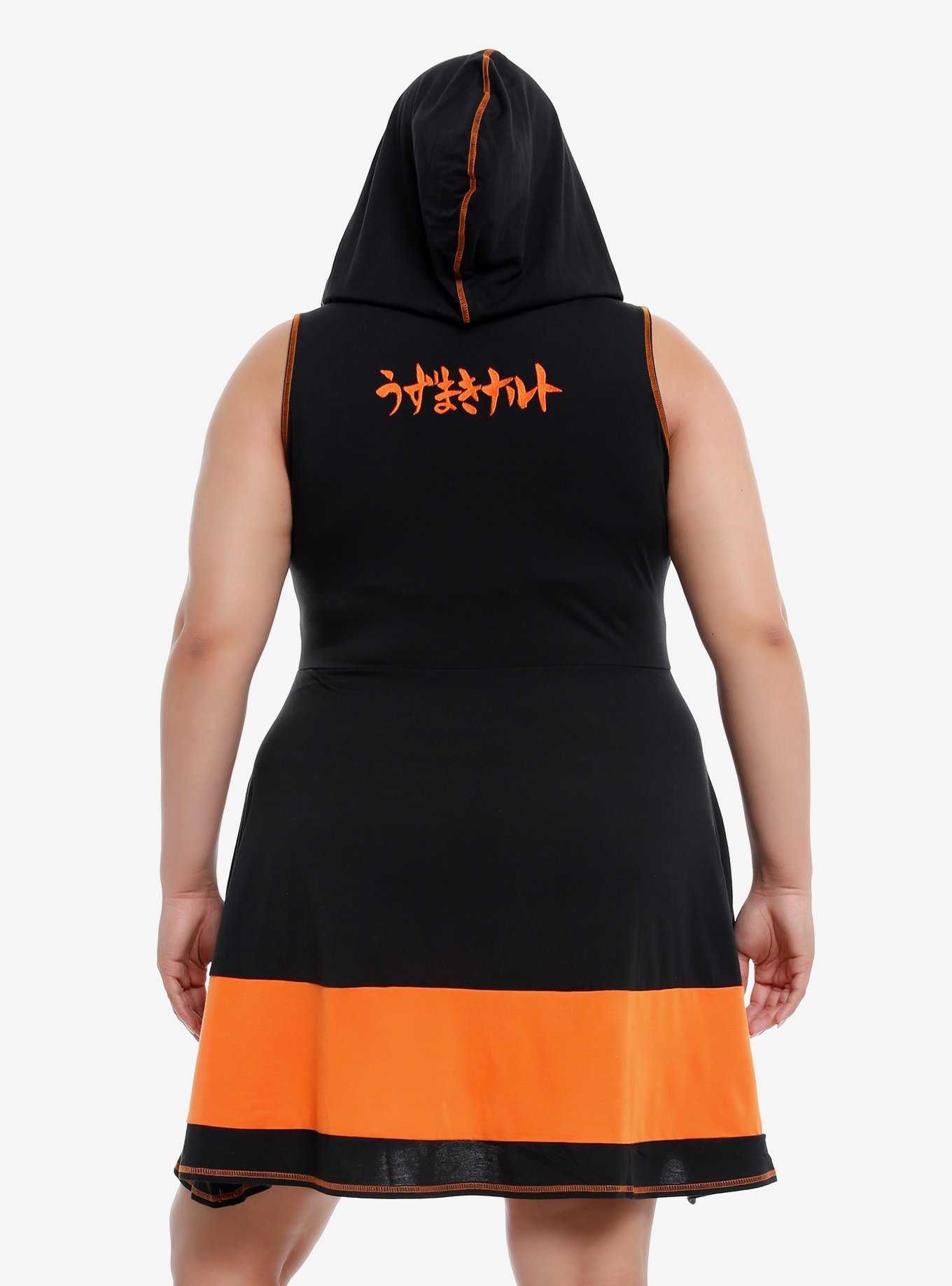 Naruto Shippuden Hidden Leaf Hooded Dress Plus Size, , hi-res