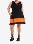 Naruto Shippuden Hidden Leaf Hooded Dress Plus Size, ORANGE, alternate
