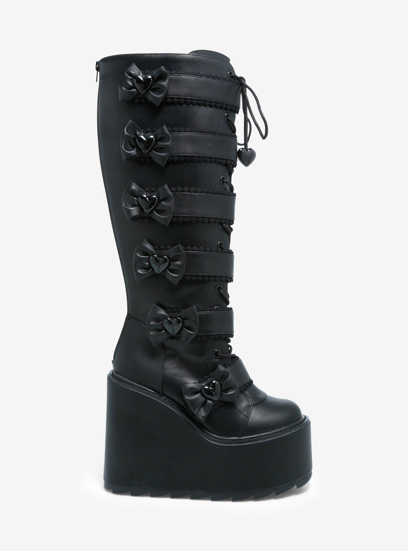 YRU Monster High Elissa Bat Dune Platform Boots, MULTI, alternate