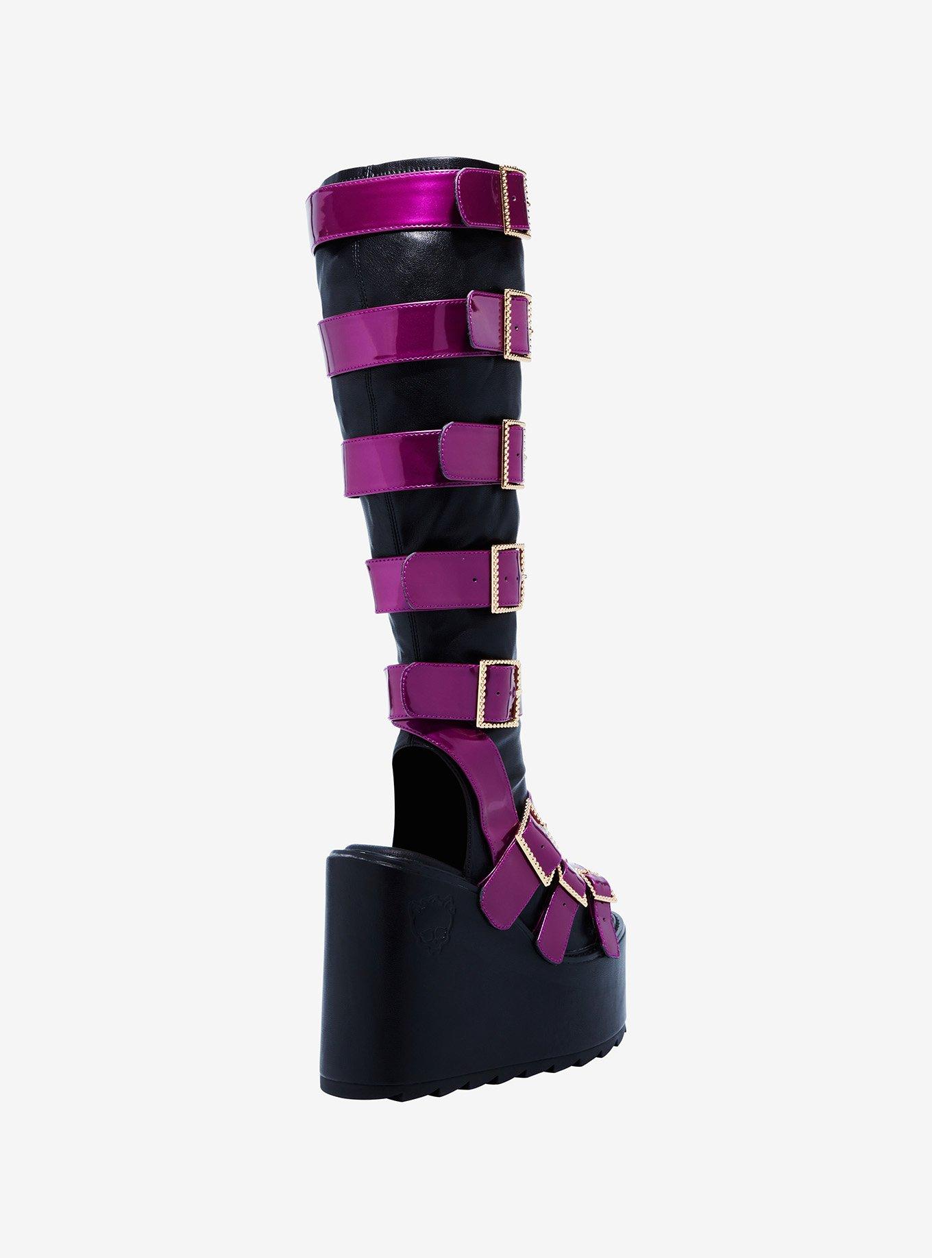 YRU Monster High Howler Clawdeen Platform Boots, MULTI, alternate