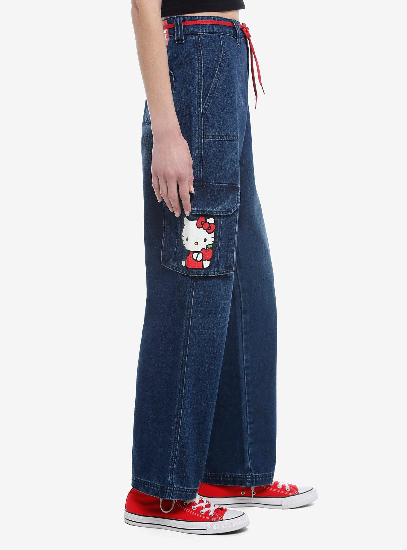 Hello Kitty Apple Cargo Jeans, MULTI, alternate