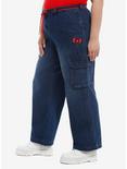 Hello Kitty Apple Cargo Jeans Plus Size, MULTI, alternate