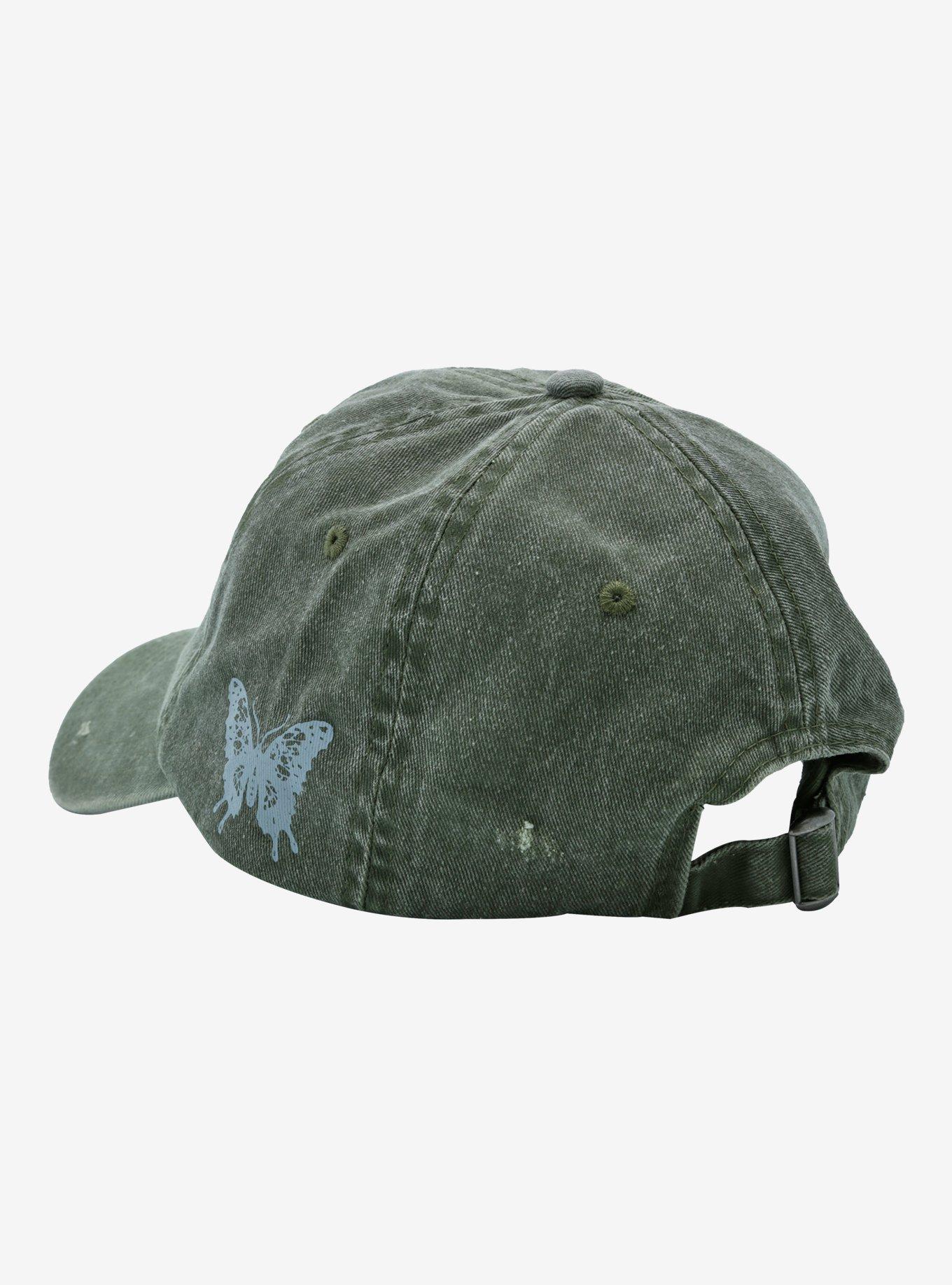 Butterfly Grunge Distressed Dad Cap, , alternate