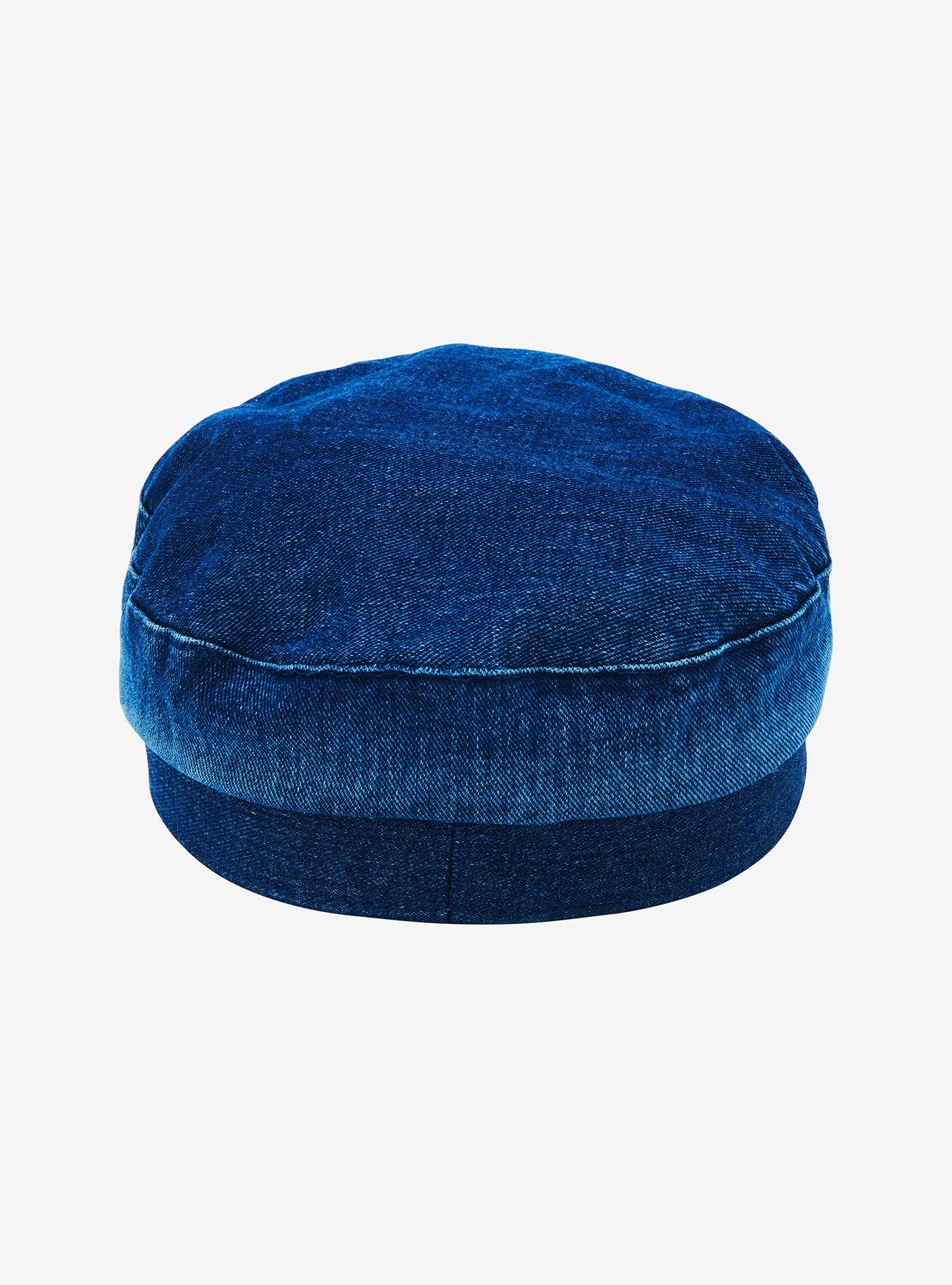 Blue Denim Star Buckle Cadet Hat, , alternate
