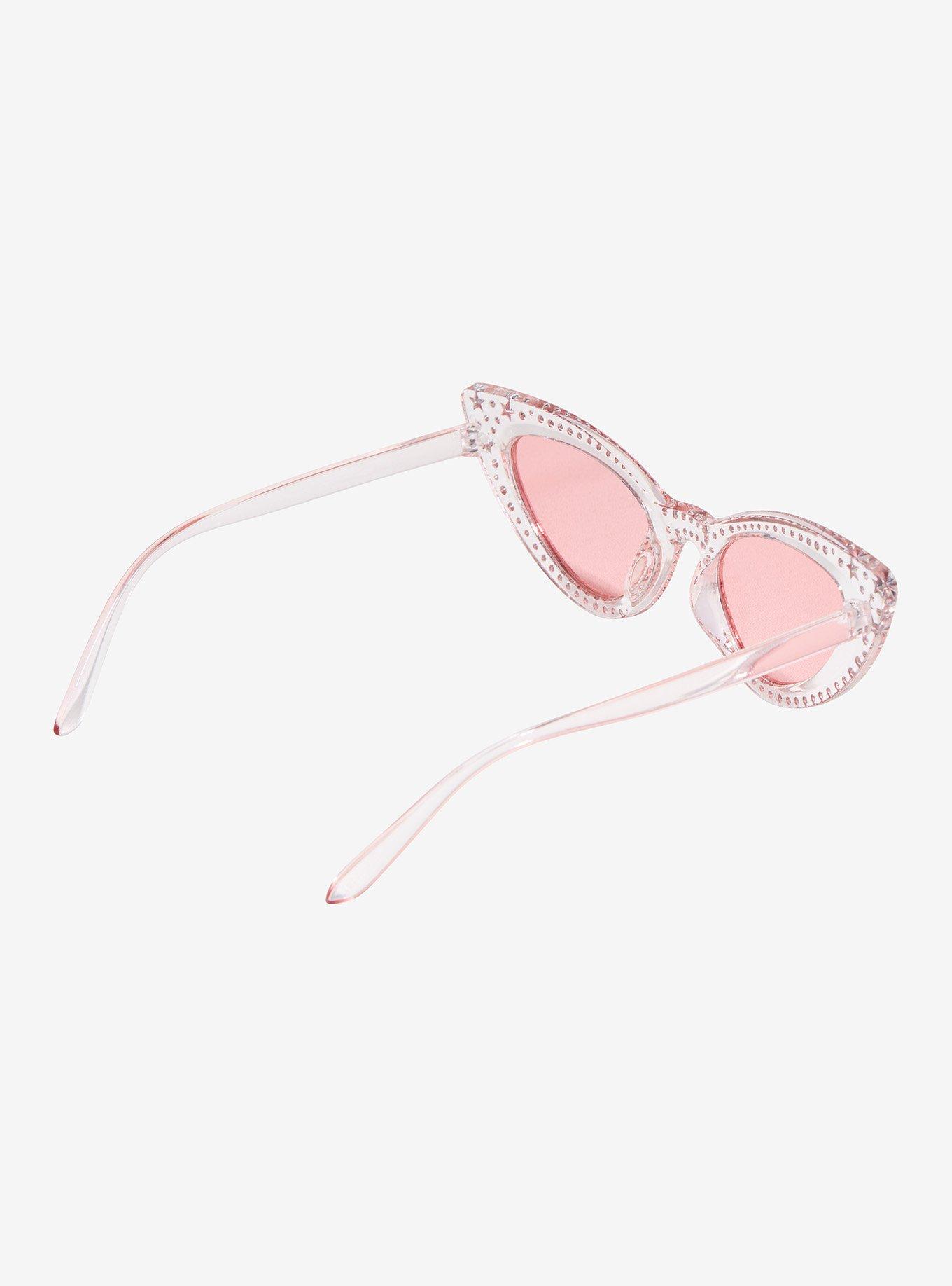 Pink Bling Cat Eye Sunglasses