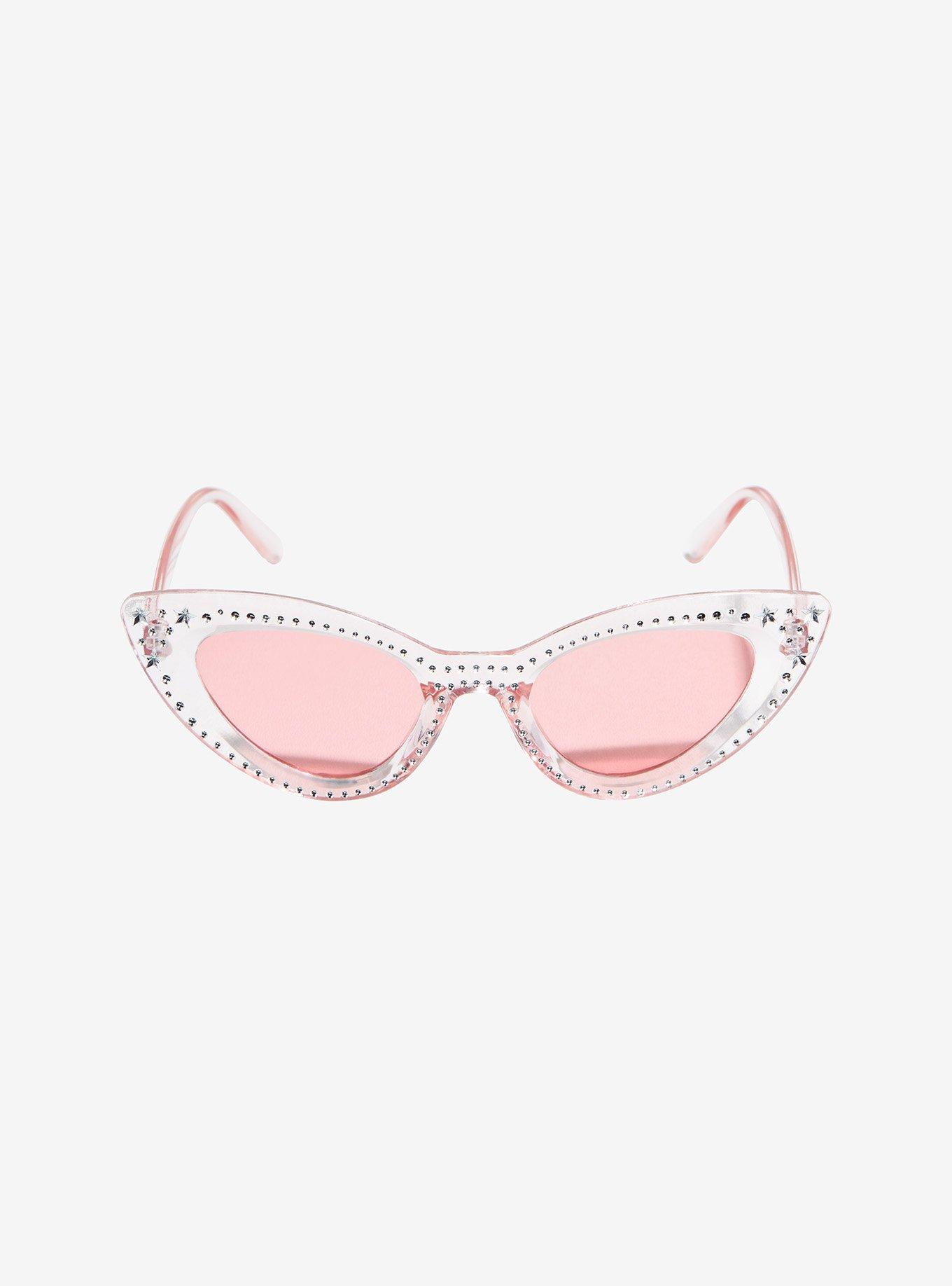 Pink Bling Cat Eye Sunglasses, , alternate