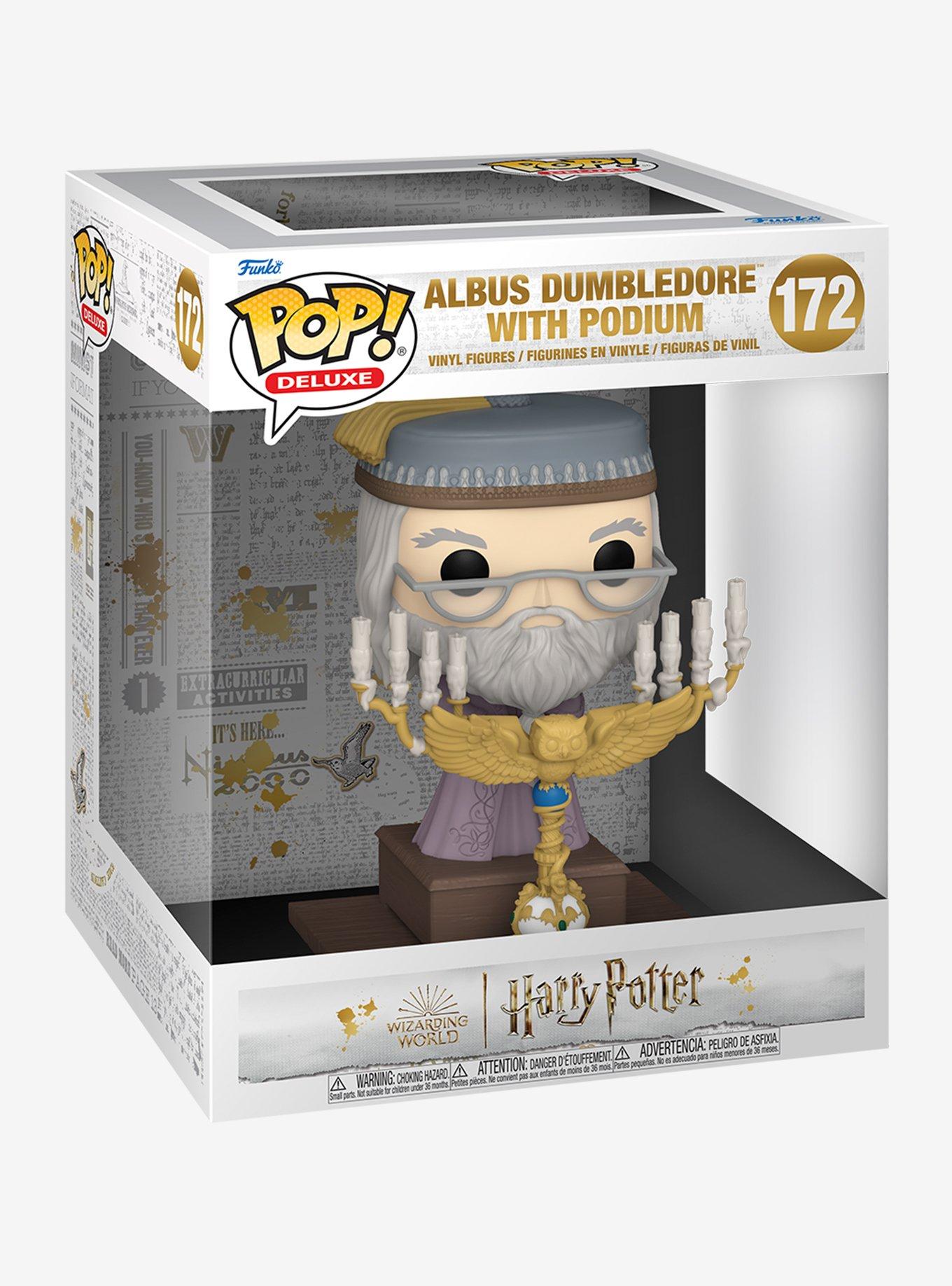 Funko Harry Potter And The Prisoner Of Azkaban Pop! Deluxe Albus Dumbledore With Podium Vinyl Figure, , alternate