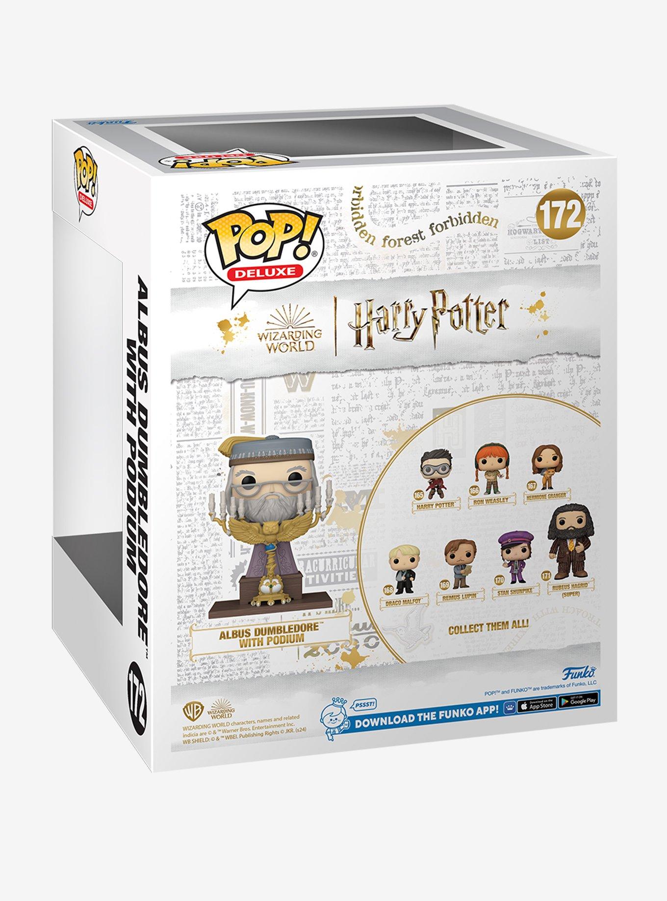 Funko Harry Potter And The Prisoner Of Azkaban Pop! Deluxe Albus Dumbledore With Podium Vinyl Figure, , alternate