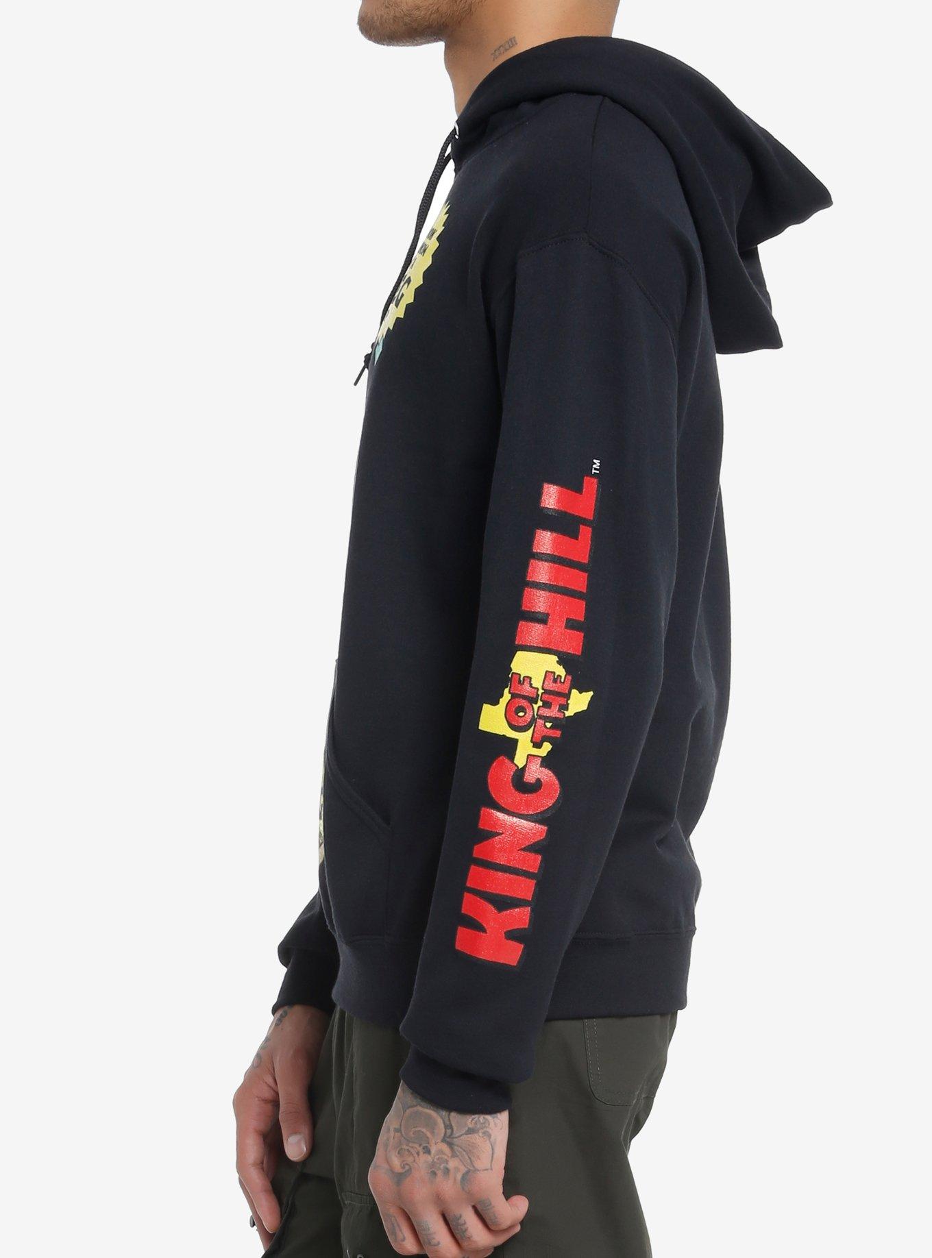 King Of The Hill Hank Hot Dog Hoodie, BLACK, alternate