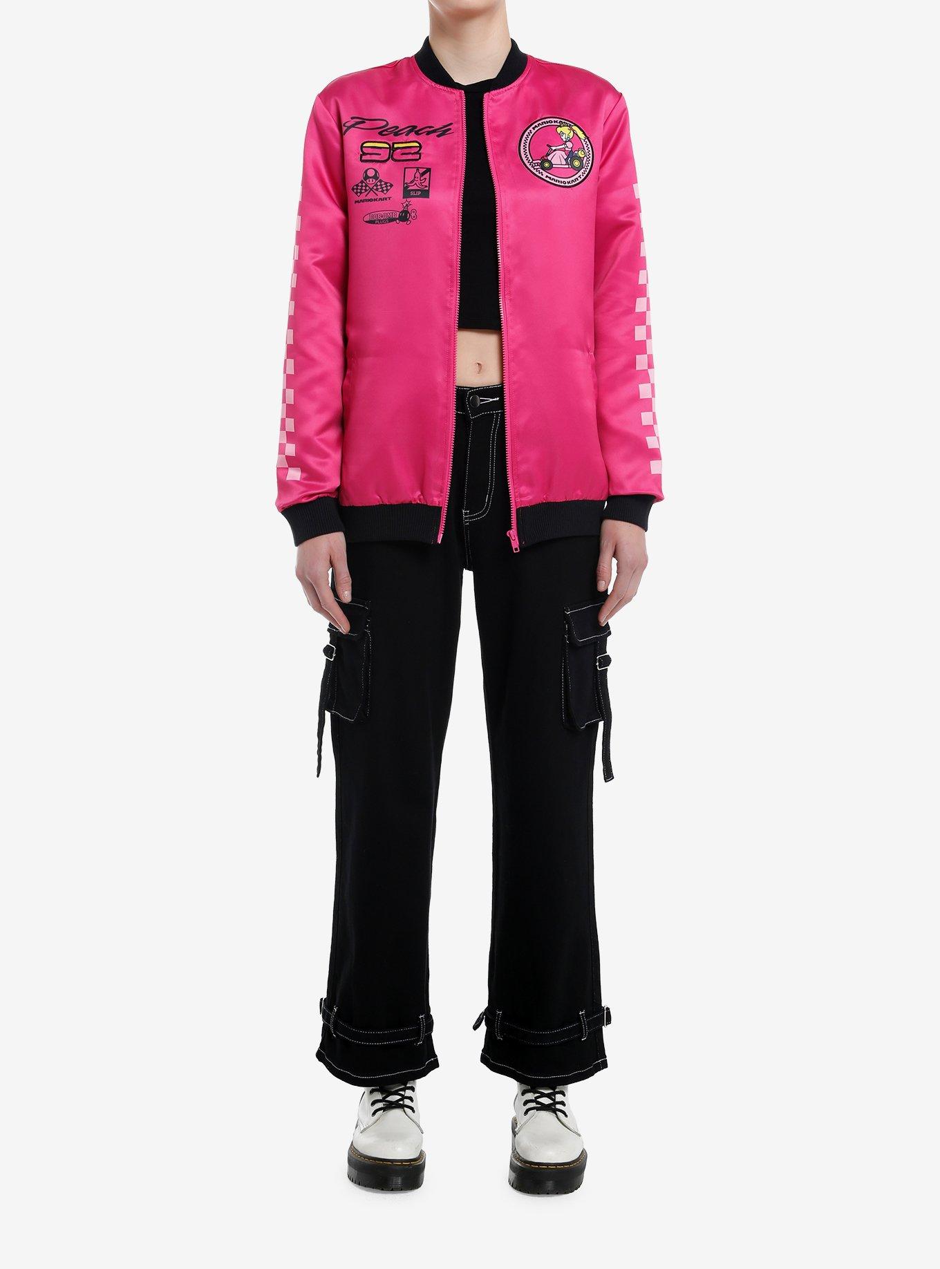 Mario Kart Princess Peach Racing Girls Bomber Jacket